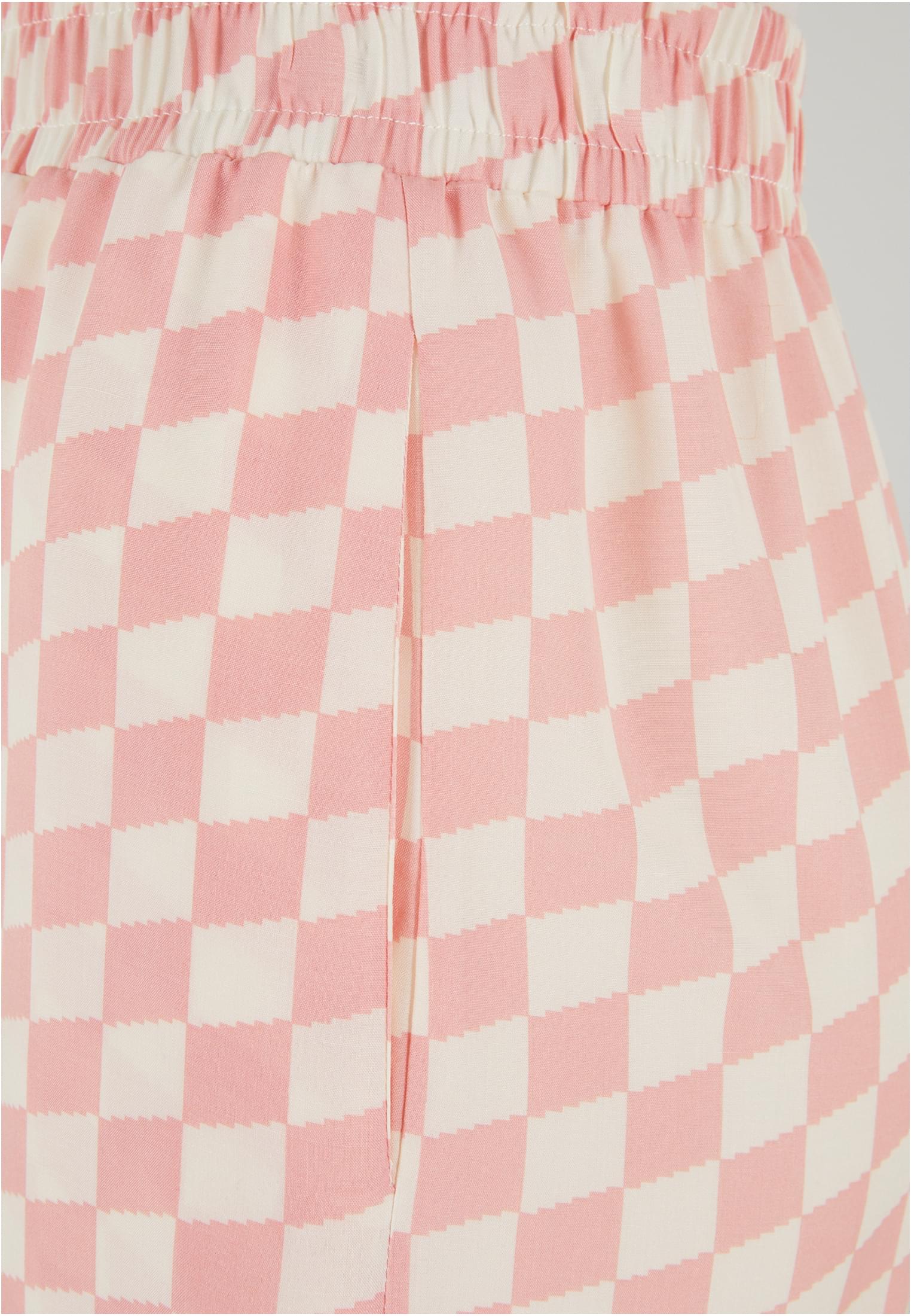 Ladies Viscose Resort Pants | lemonadepinkcheck