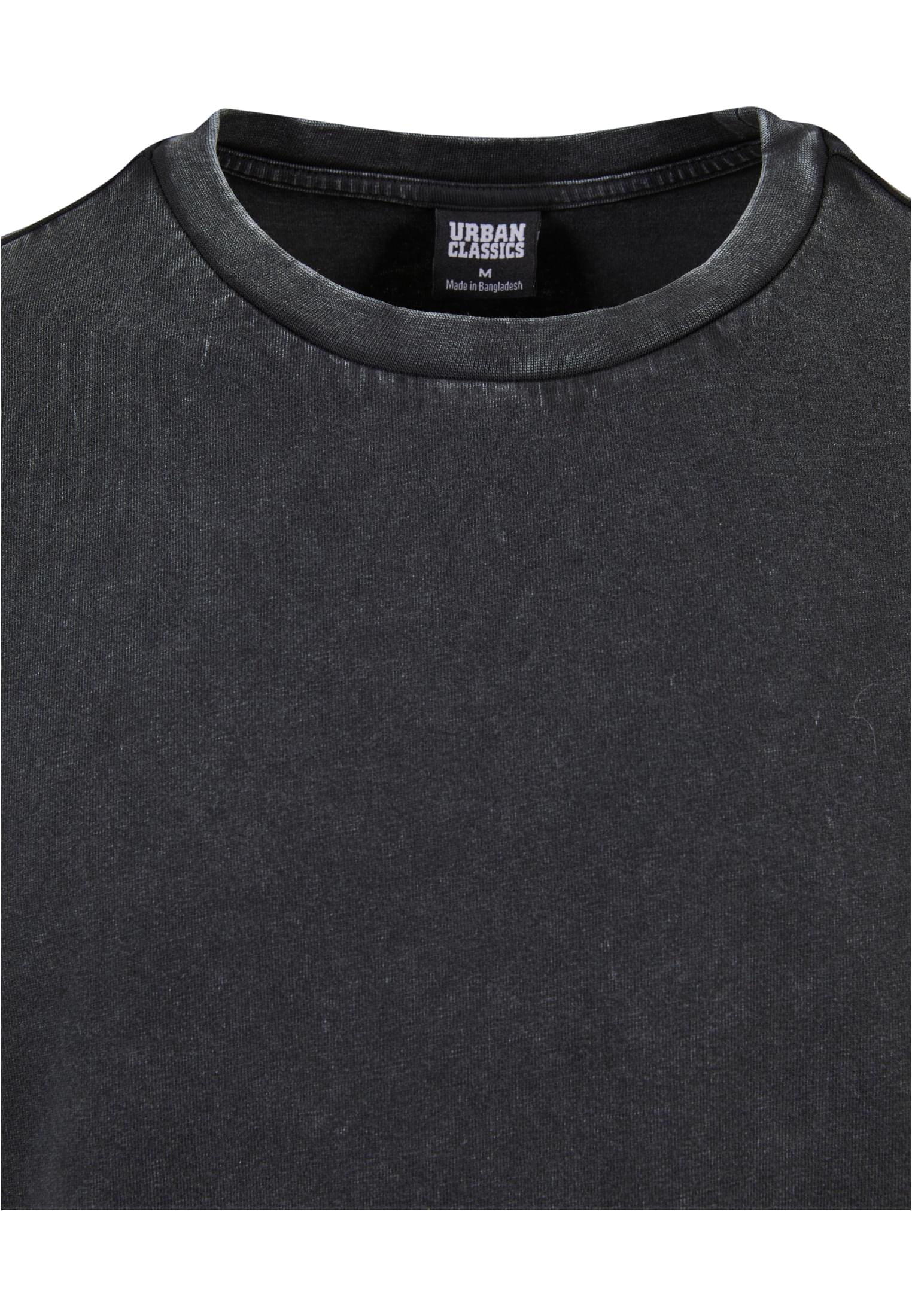 Heavy Oversized Acid Wash Tee | black