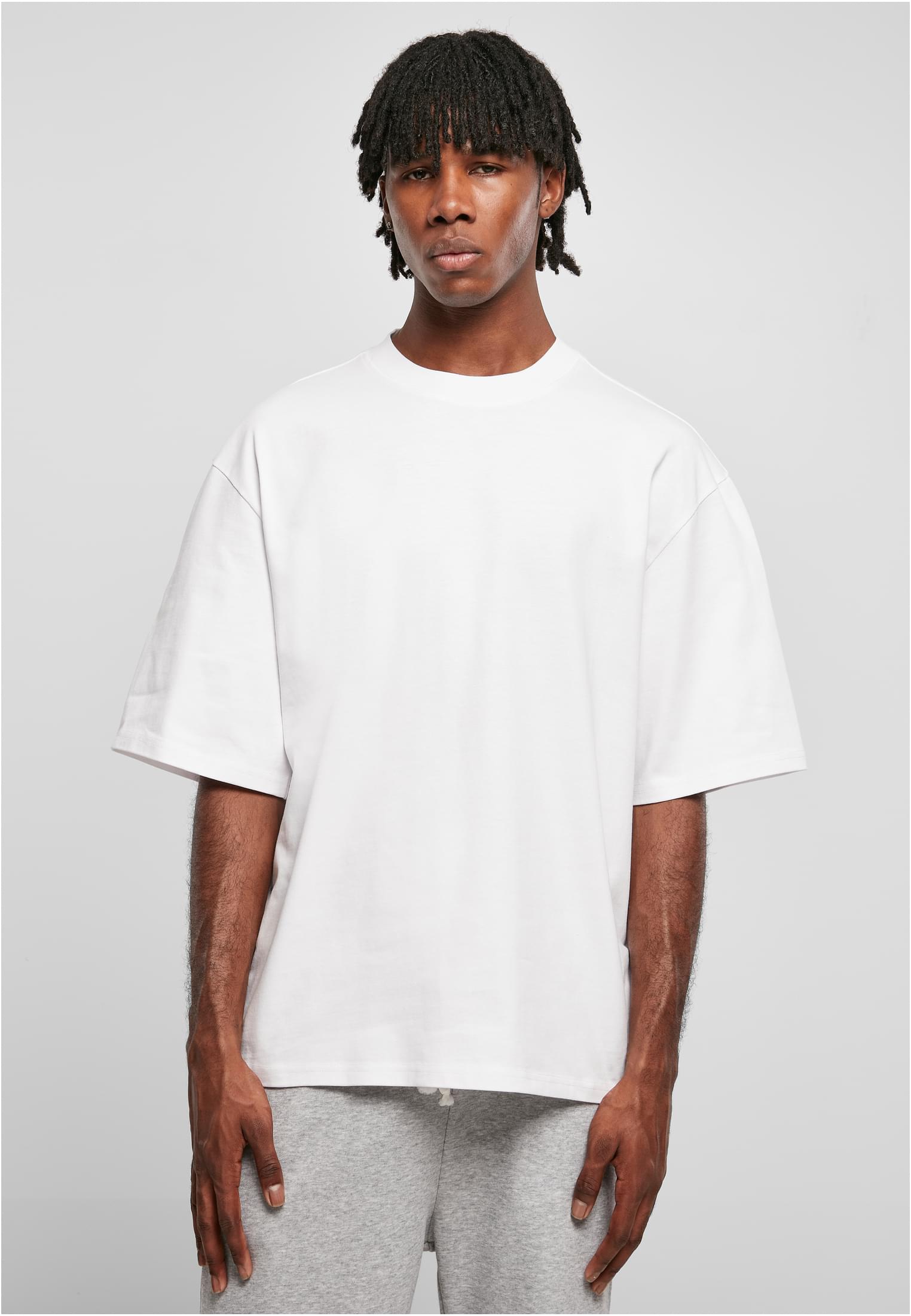 Organic Oversized Sleeve Tee | white