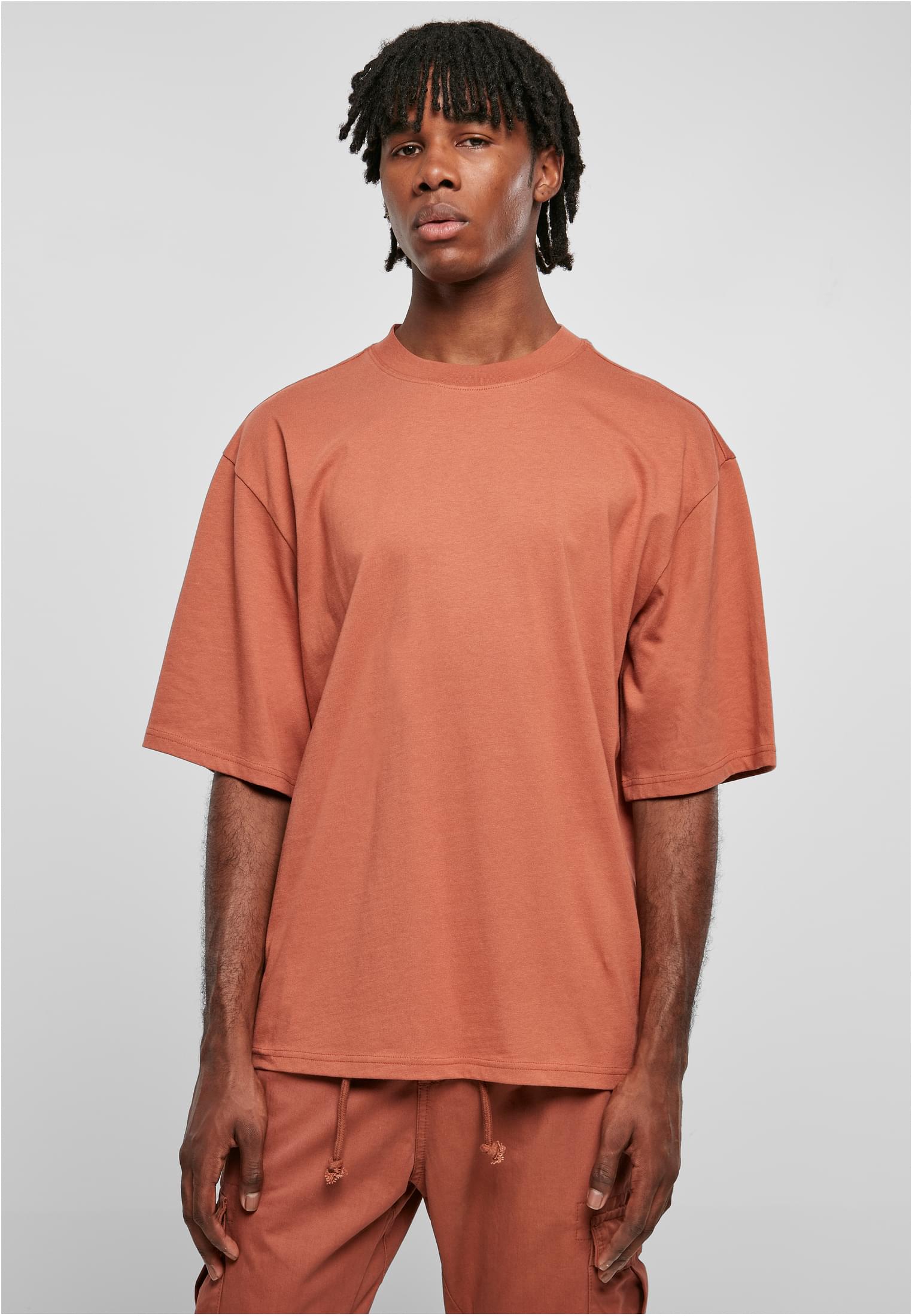 Organic Oversized Sleeve Tee | terracotta