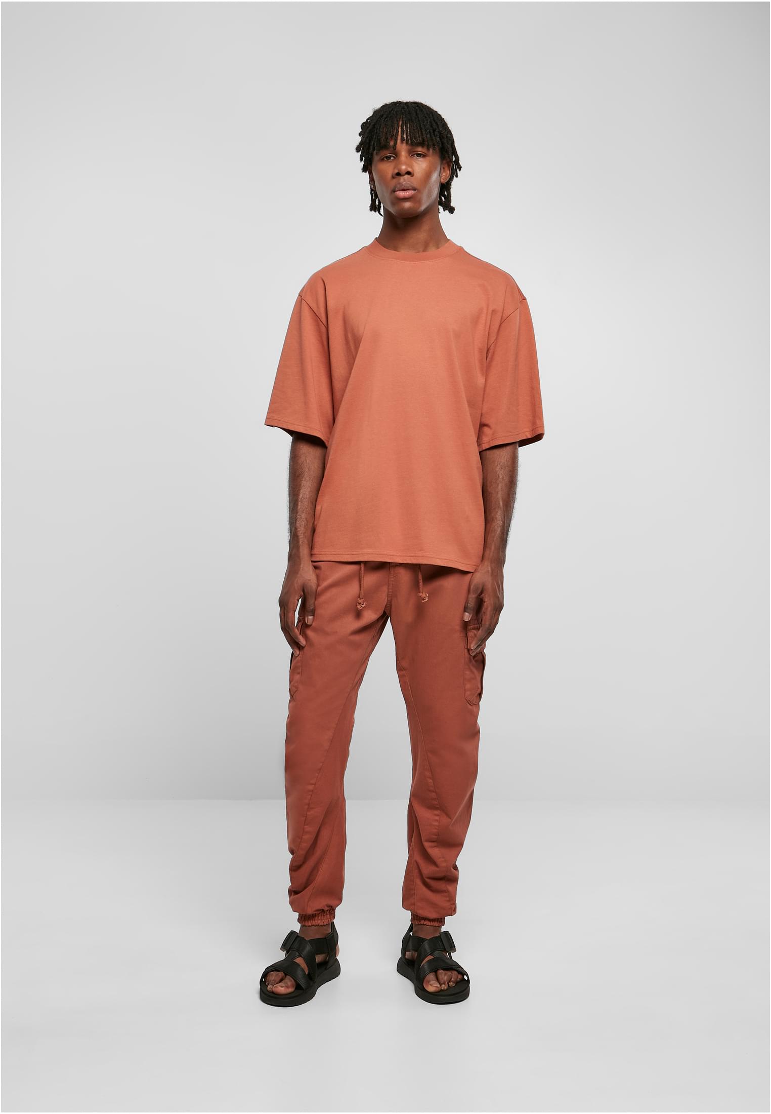 Organic Oversized Sleeve Tee | terracotta