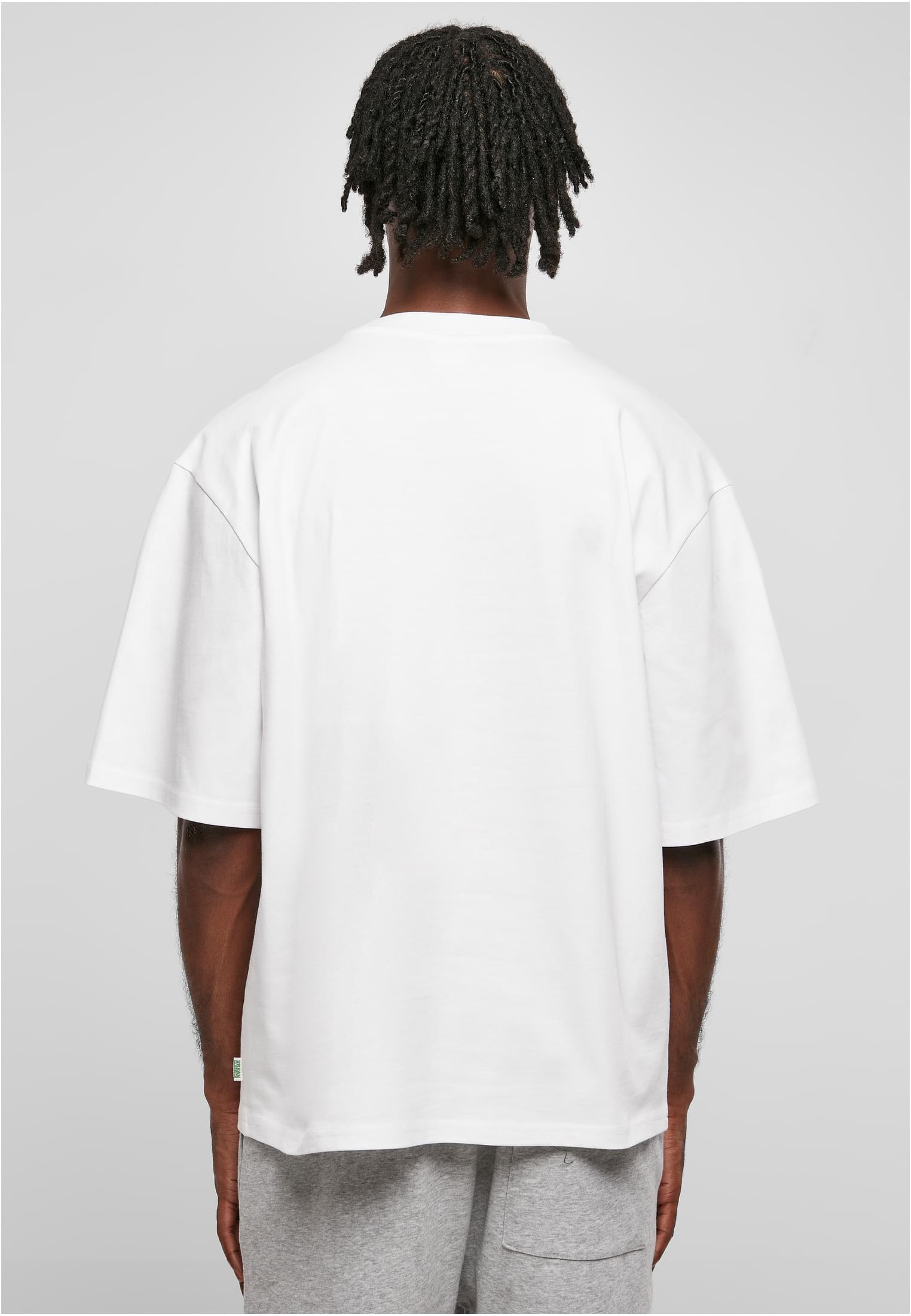 Organic Oversized Sleeve Tee | white