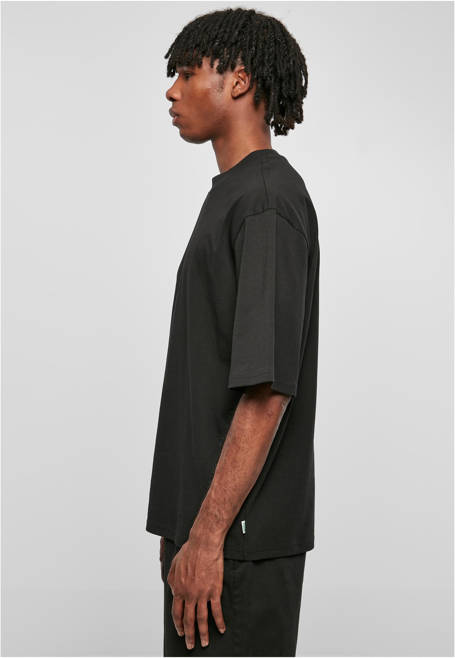 Organic Oversized Sleeve Tee | black