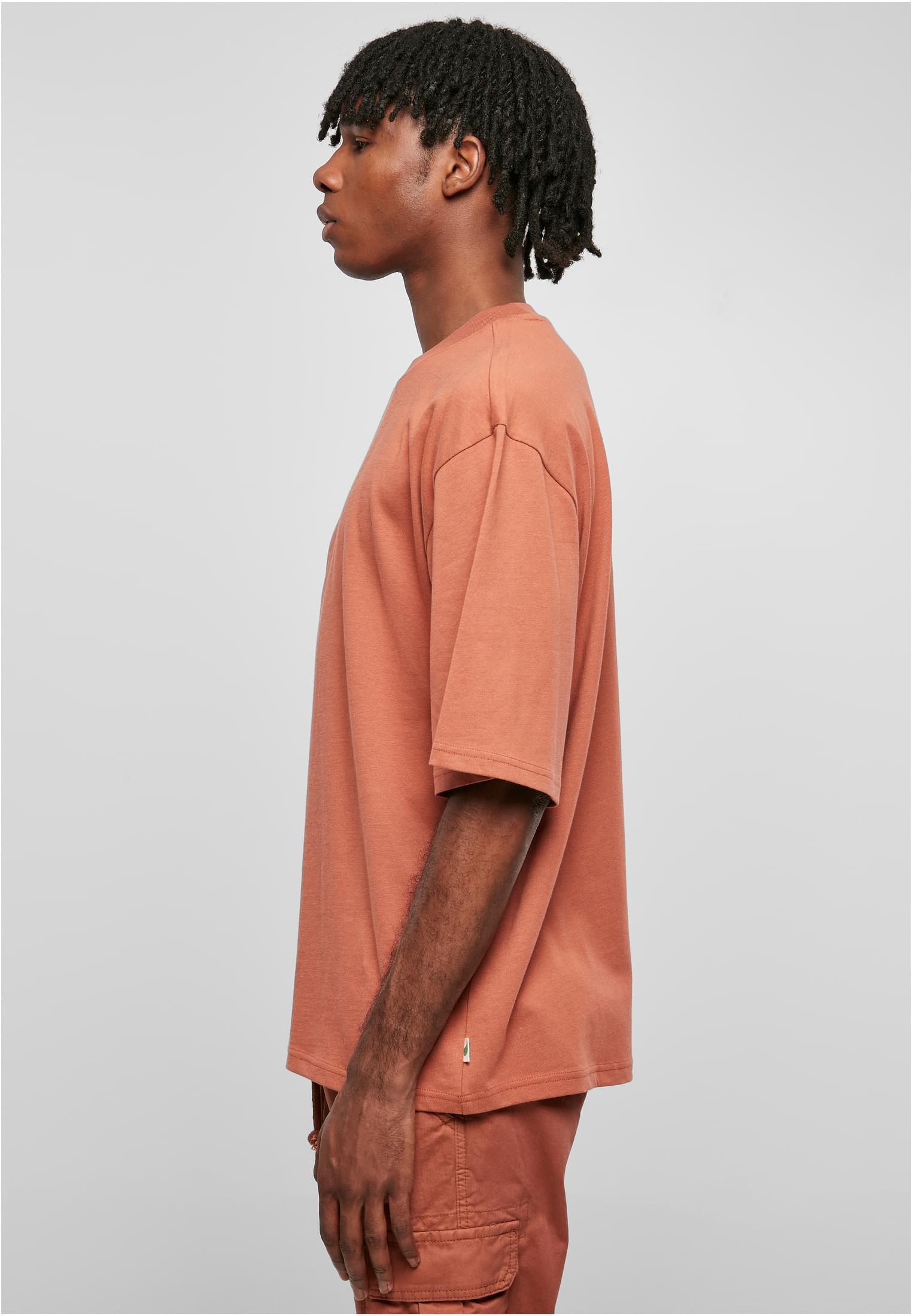 Organic Oversized Sleeve Tee | terracotta