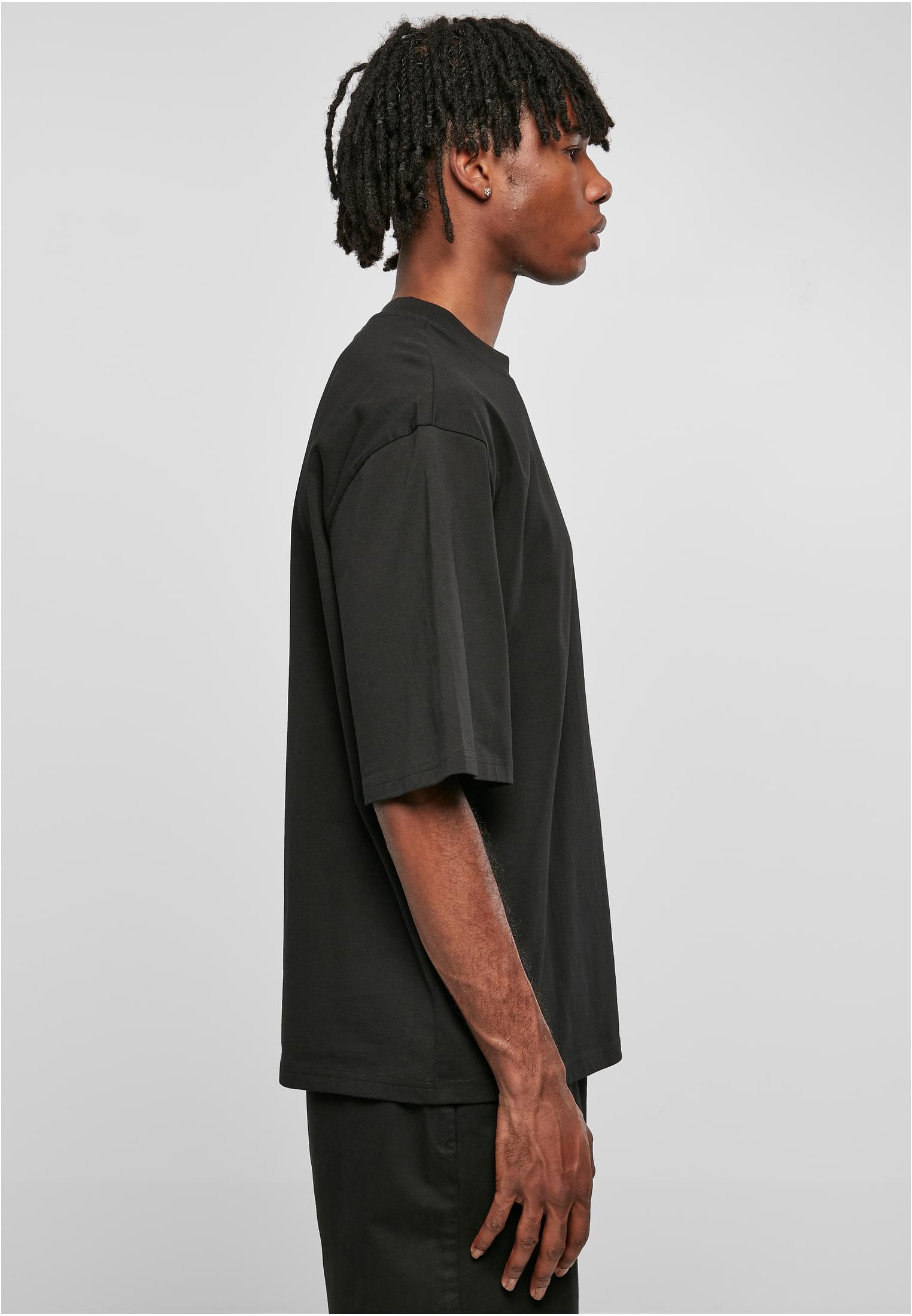 Organic Oversized Sleeve Tee | black