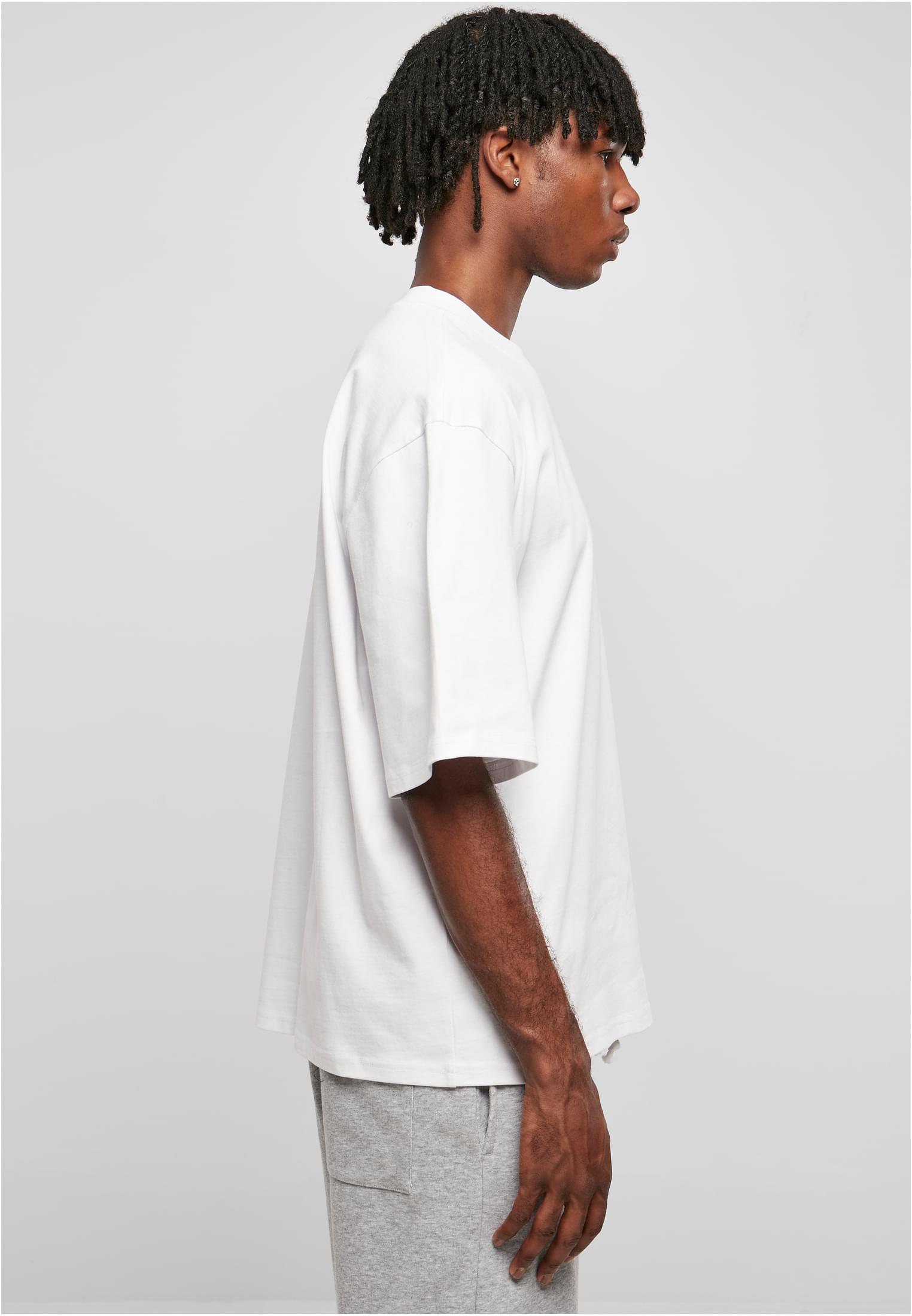 Organic Oversized Sleeve Tee | white