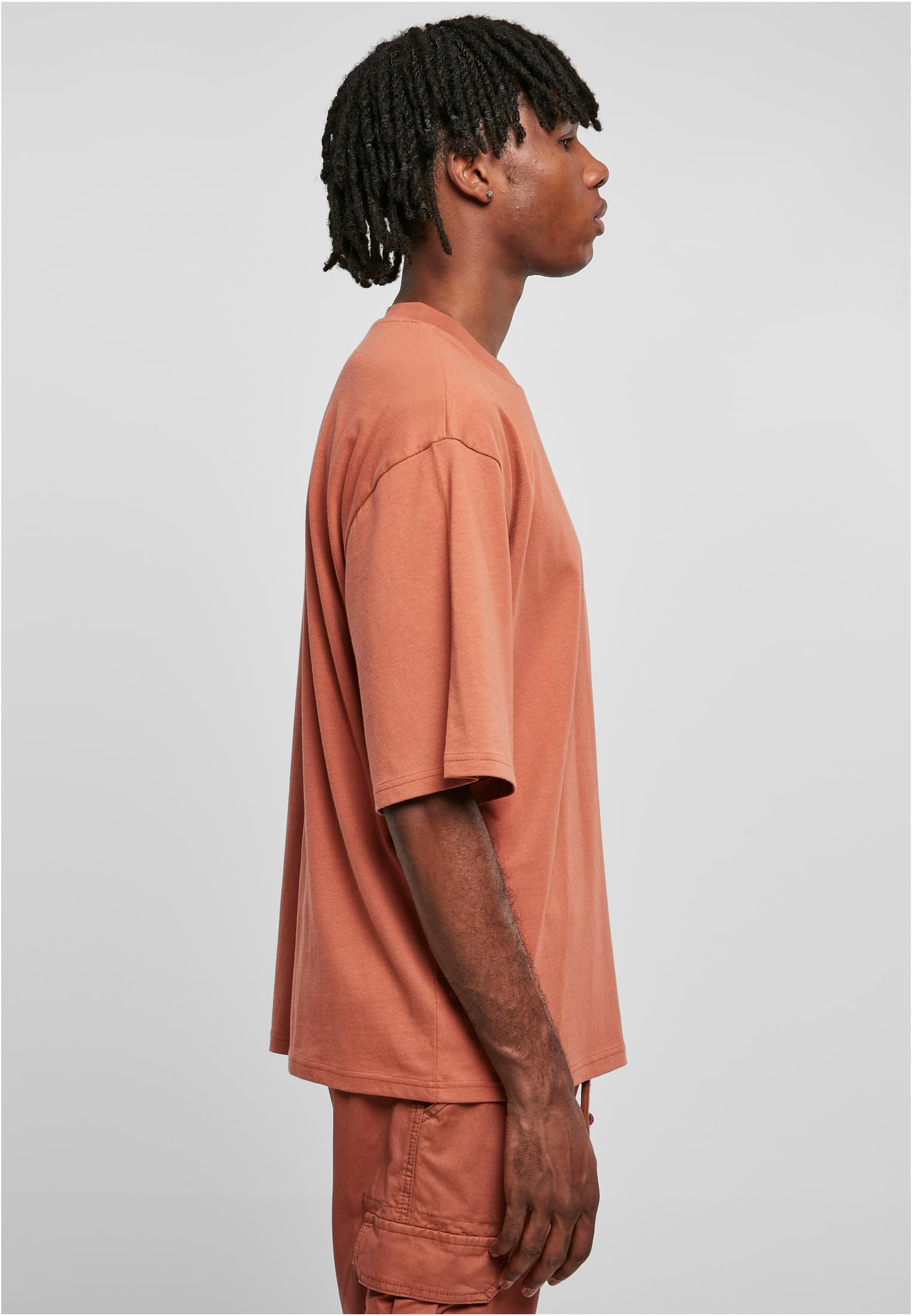 Organic Oversized Sleeve Tee | terracotta