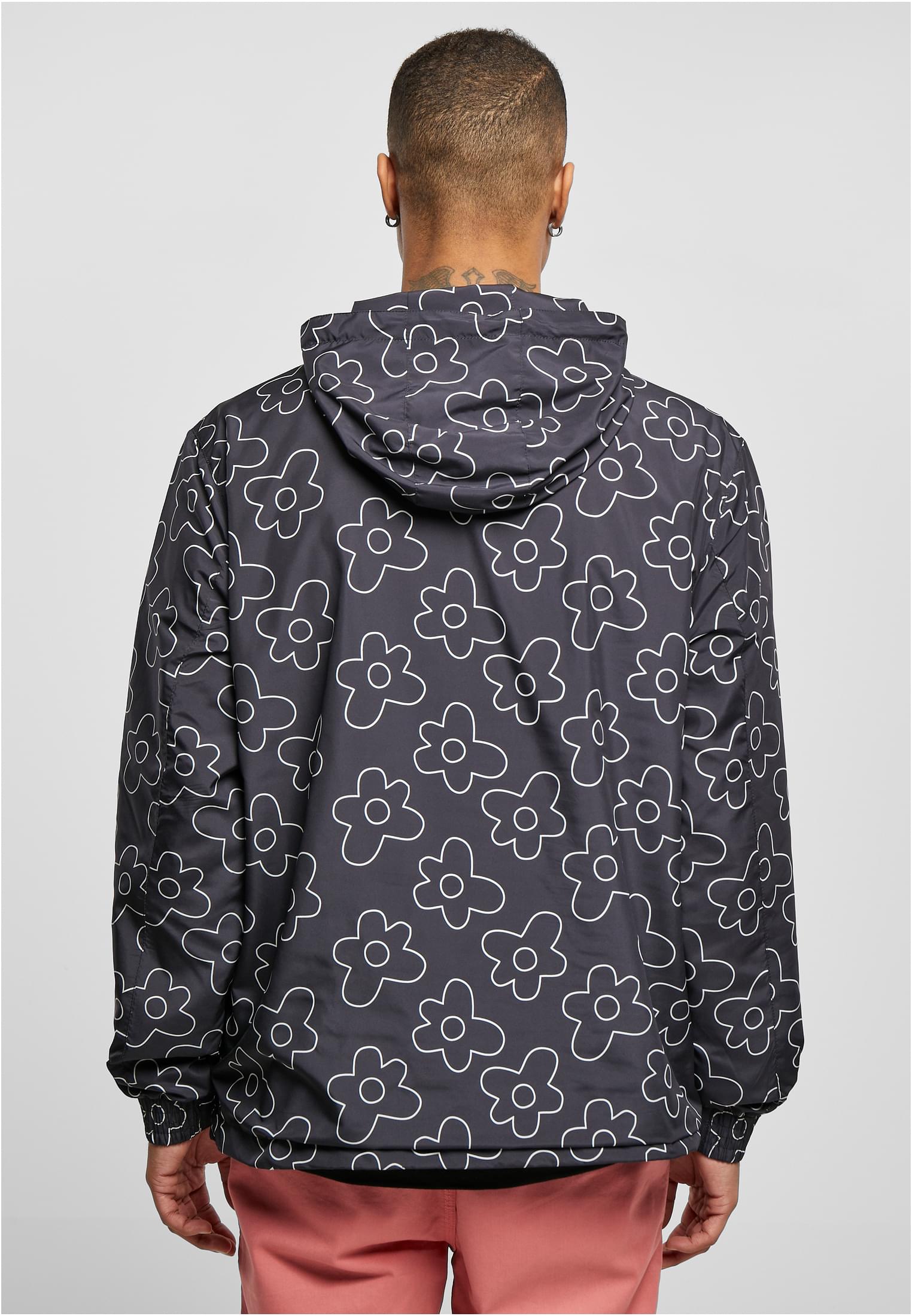 Flower AOP Pull Over Jacket | blackflower