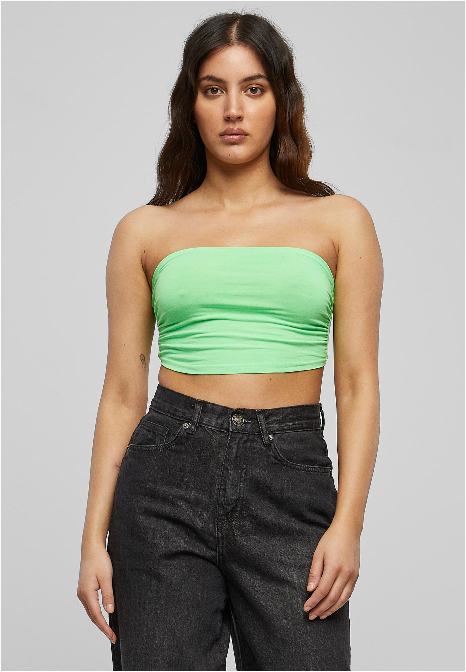 Ladies Neon Bandeau Top | neongreen