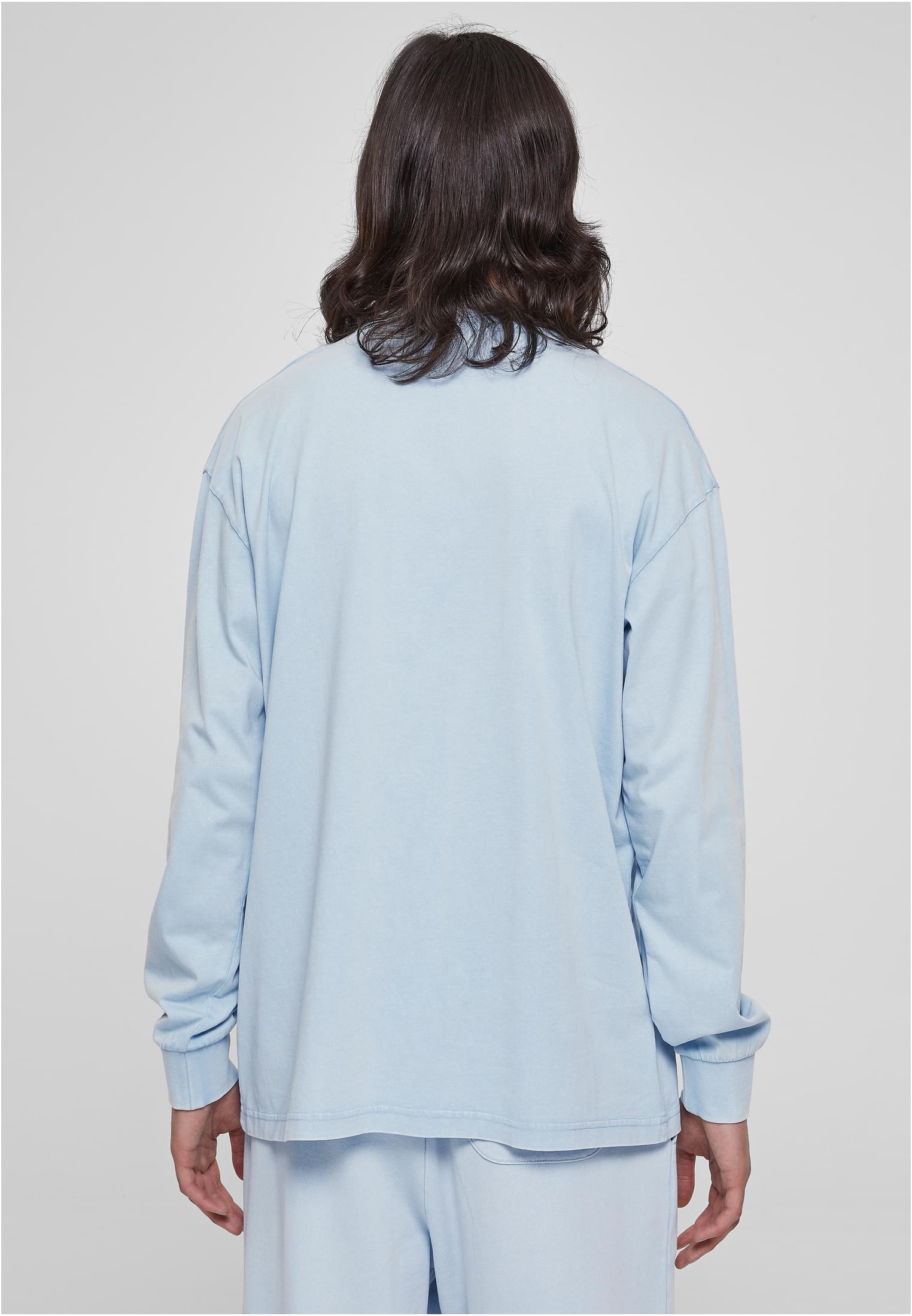 Heavy Boxy Acid Wash Longsleeve | balticblue