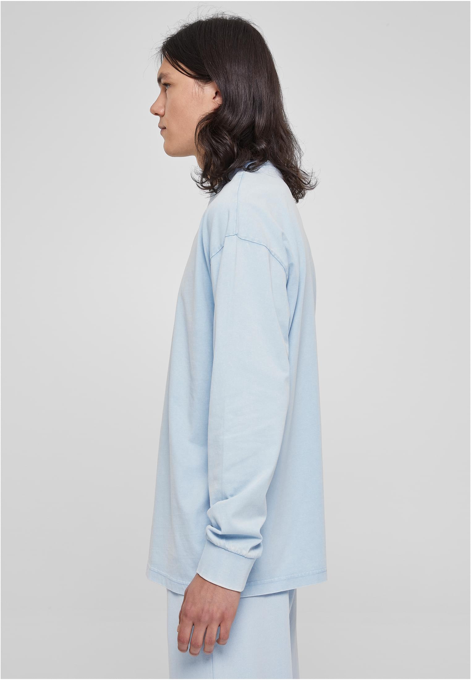 Heavy Boxy Acid Wash Longsleeve | balticblue