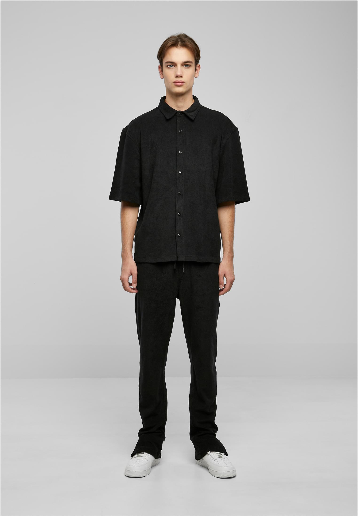 Boxy Towel Shirt | black