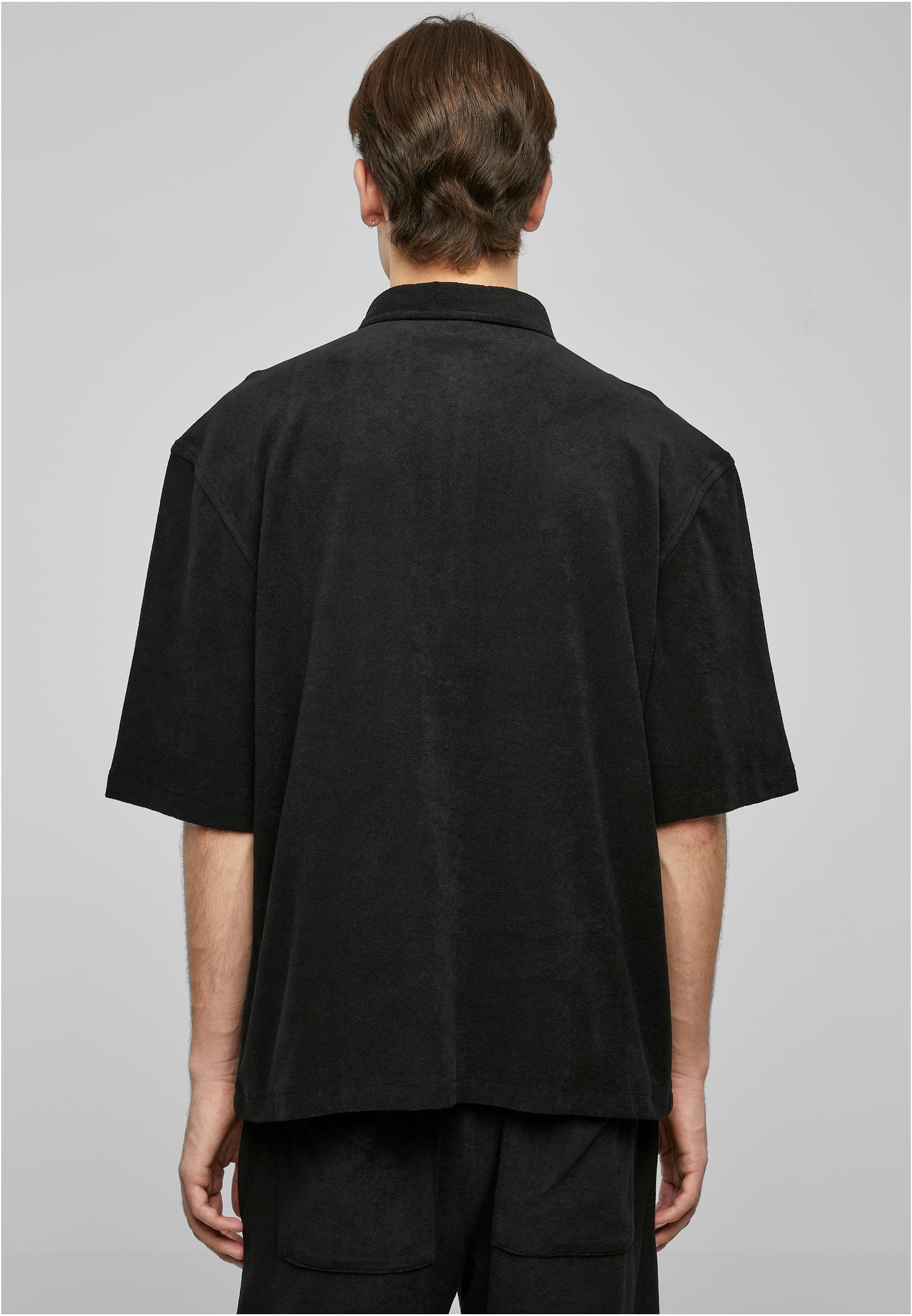 Boxy Towel Shirt | black