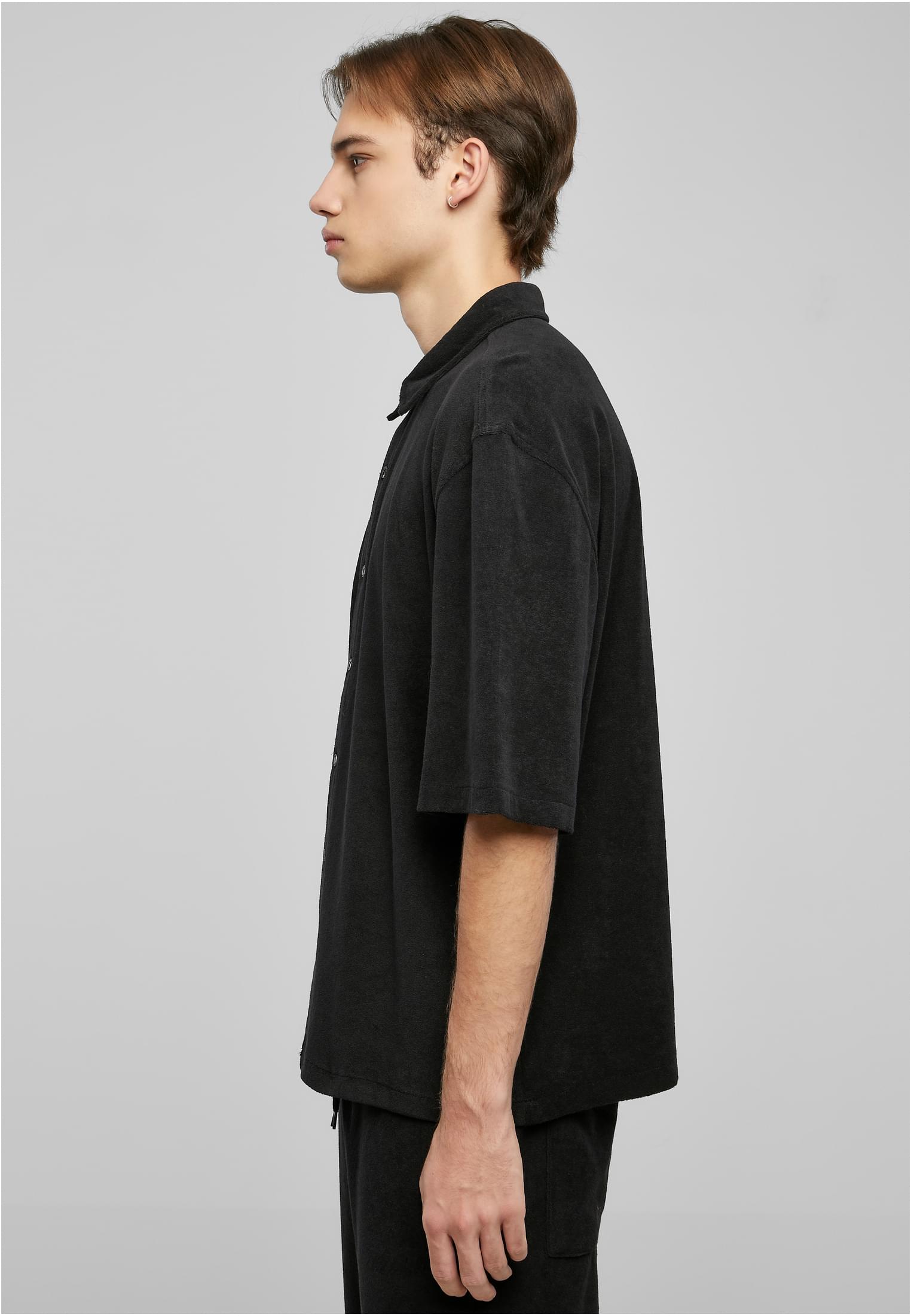 Boxy Towel Shirt | black