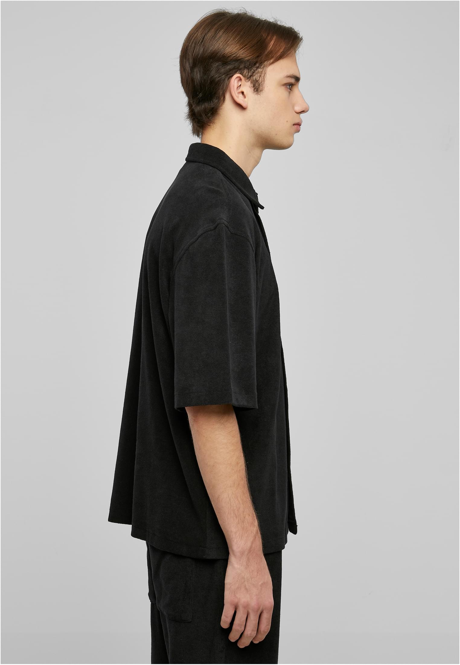 Boxy Towel Shirt | black