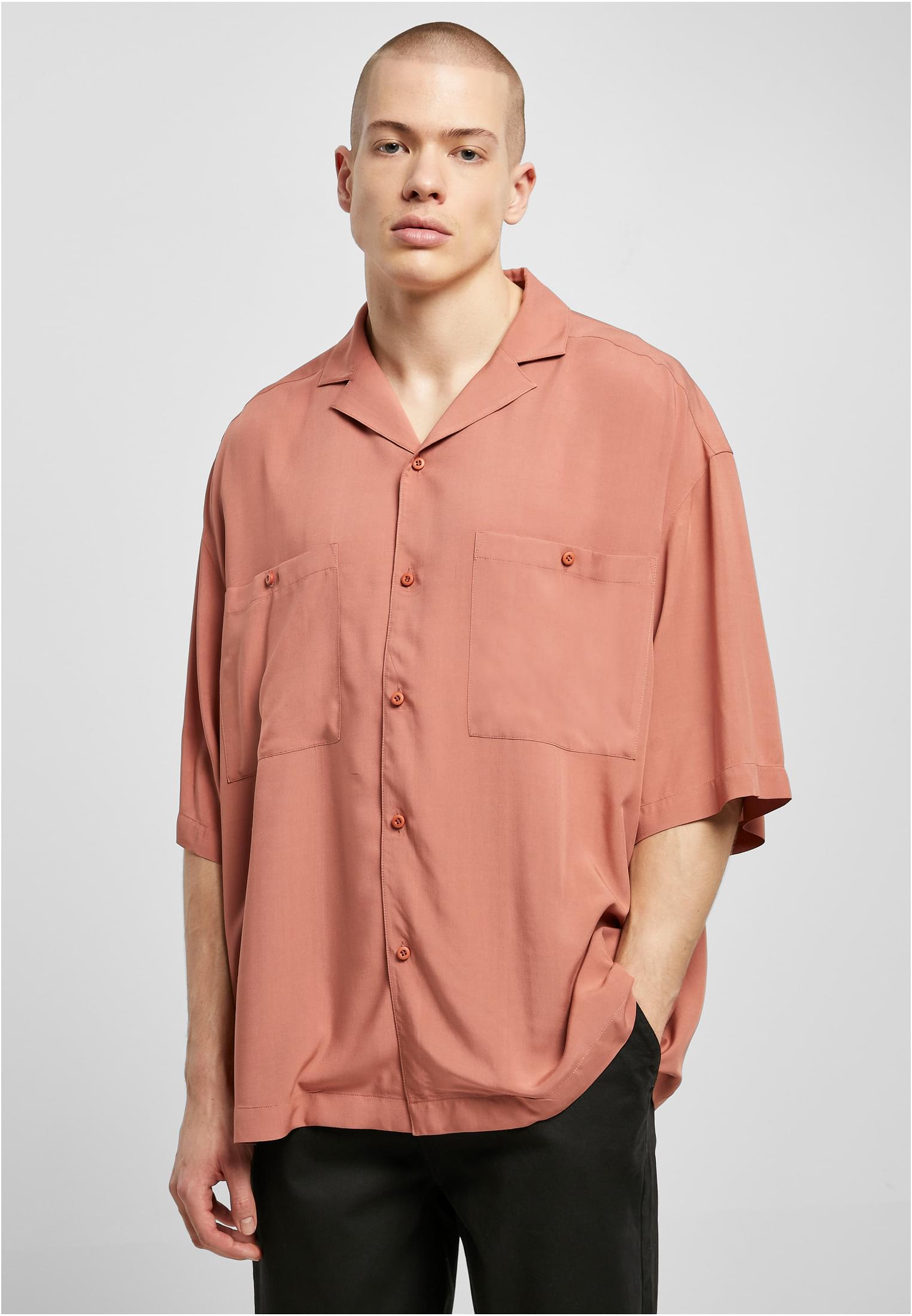 Oversized Resort Shirt | terracotta