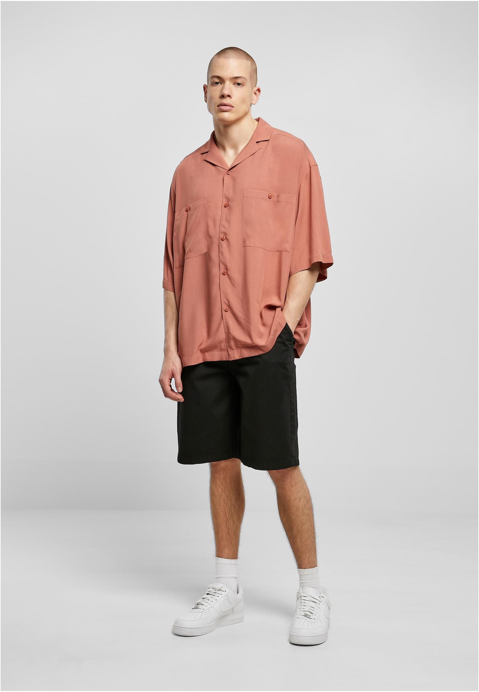 Oversized Resort Shirt | terracotta