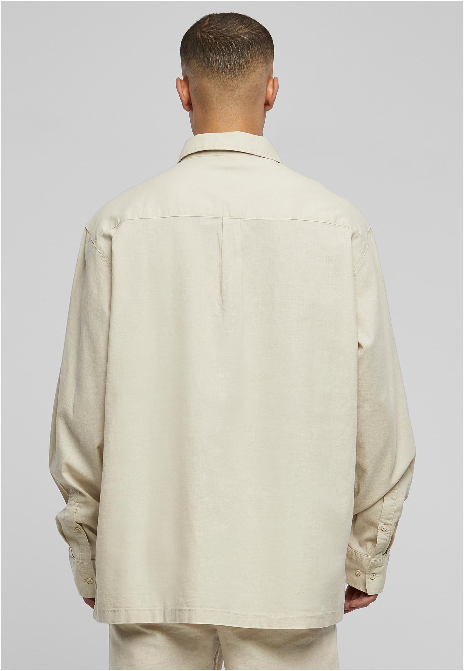 Cotton Linen Half Zip Shirt | softseagrass