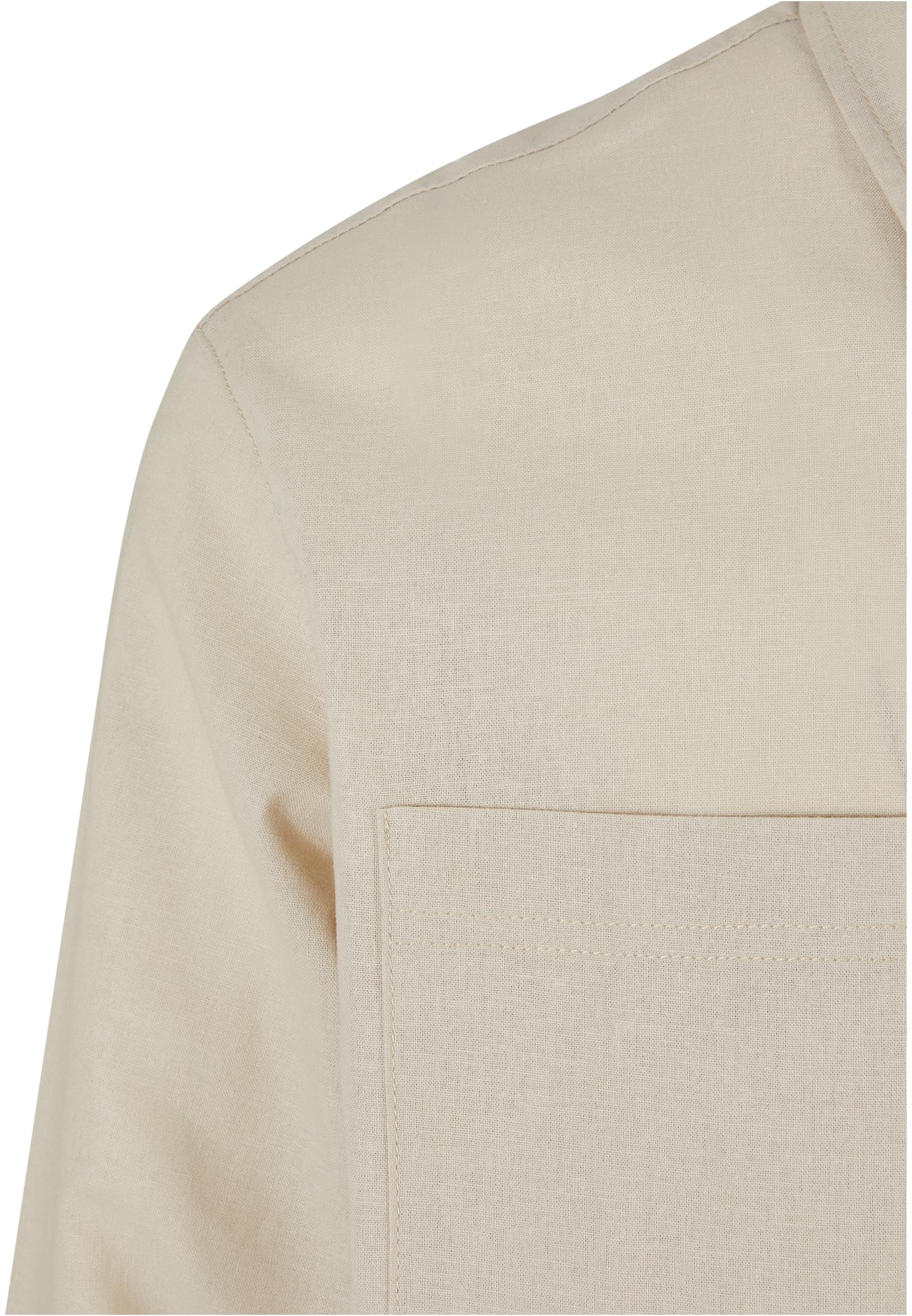 Cotton Linen Half Zip Shirt | softseagrass