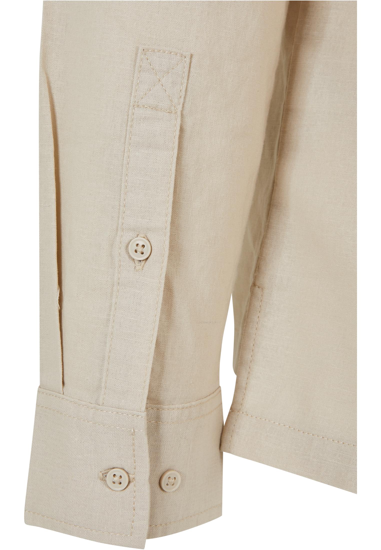 Cotton Linen Half Zip Shirt | softseagrass