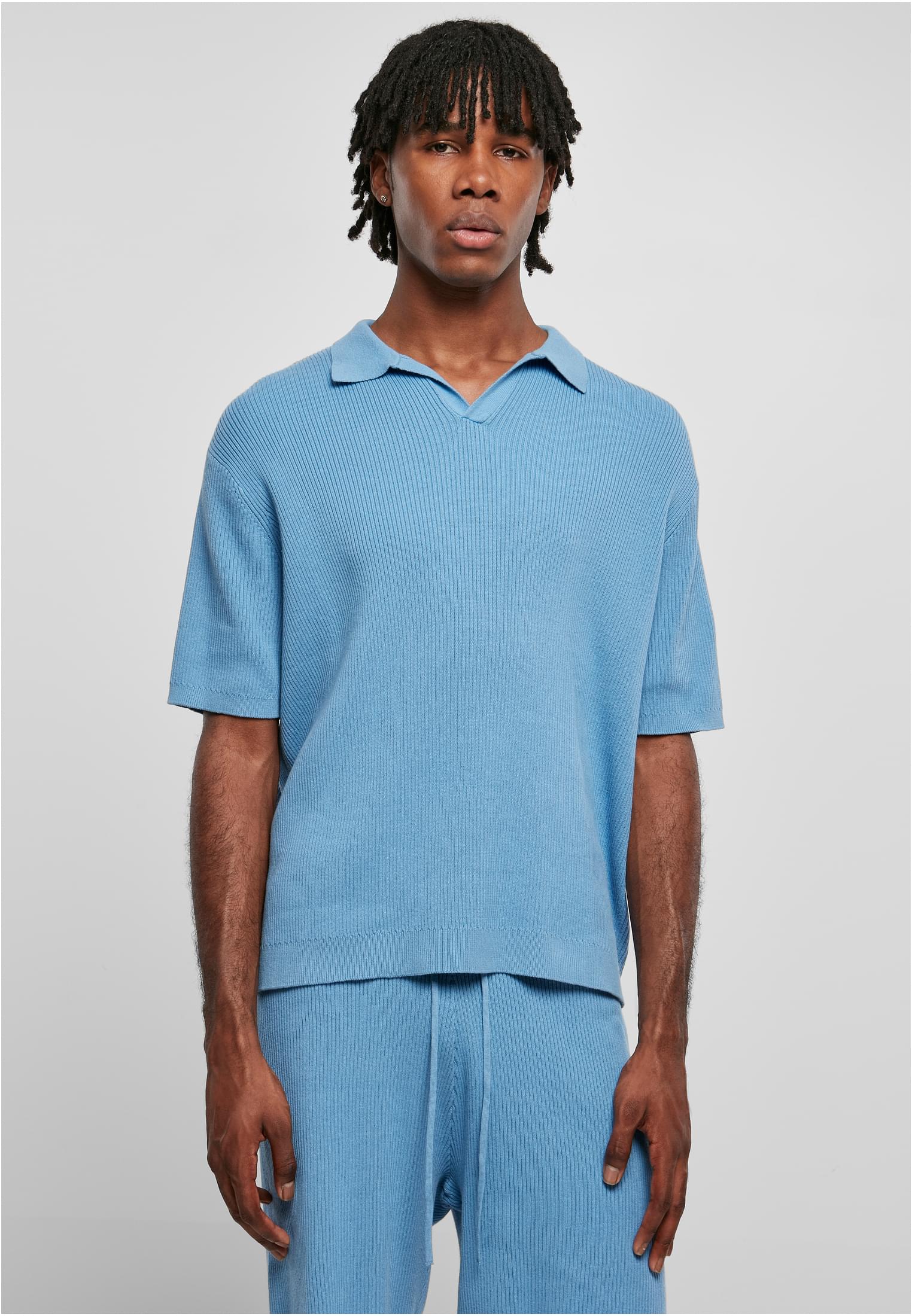 Ribbed Oversized Shirt | horizonblue