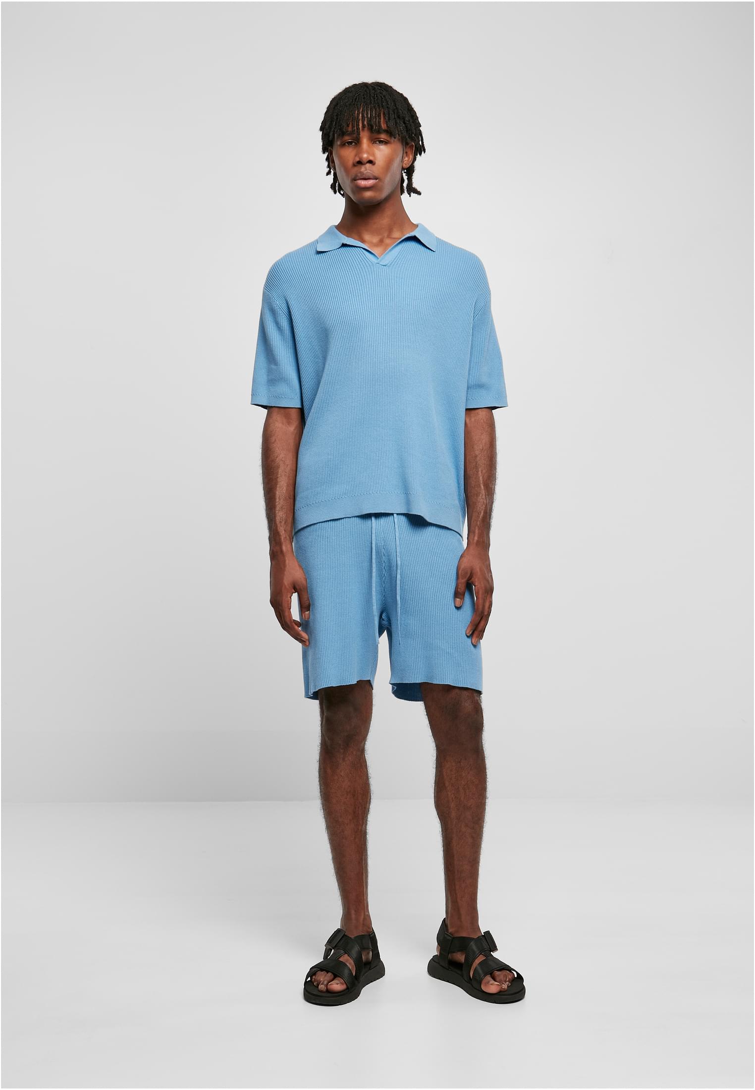 Ribbed Oversized Shirt | horizonblue