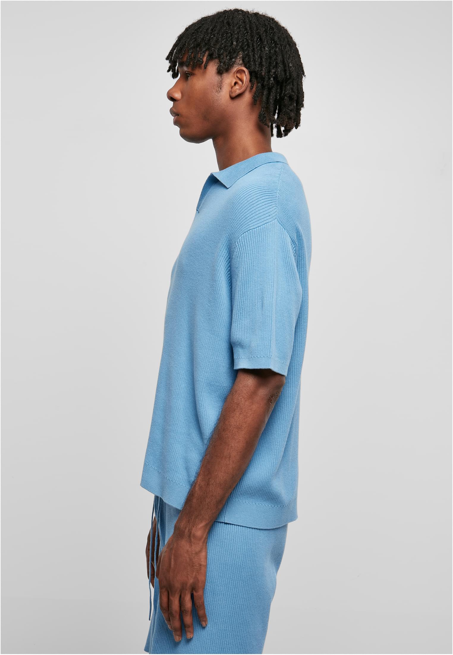 Ribbed Oversized Shirt | horizonblue