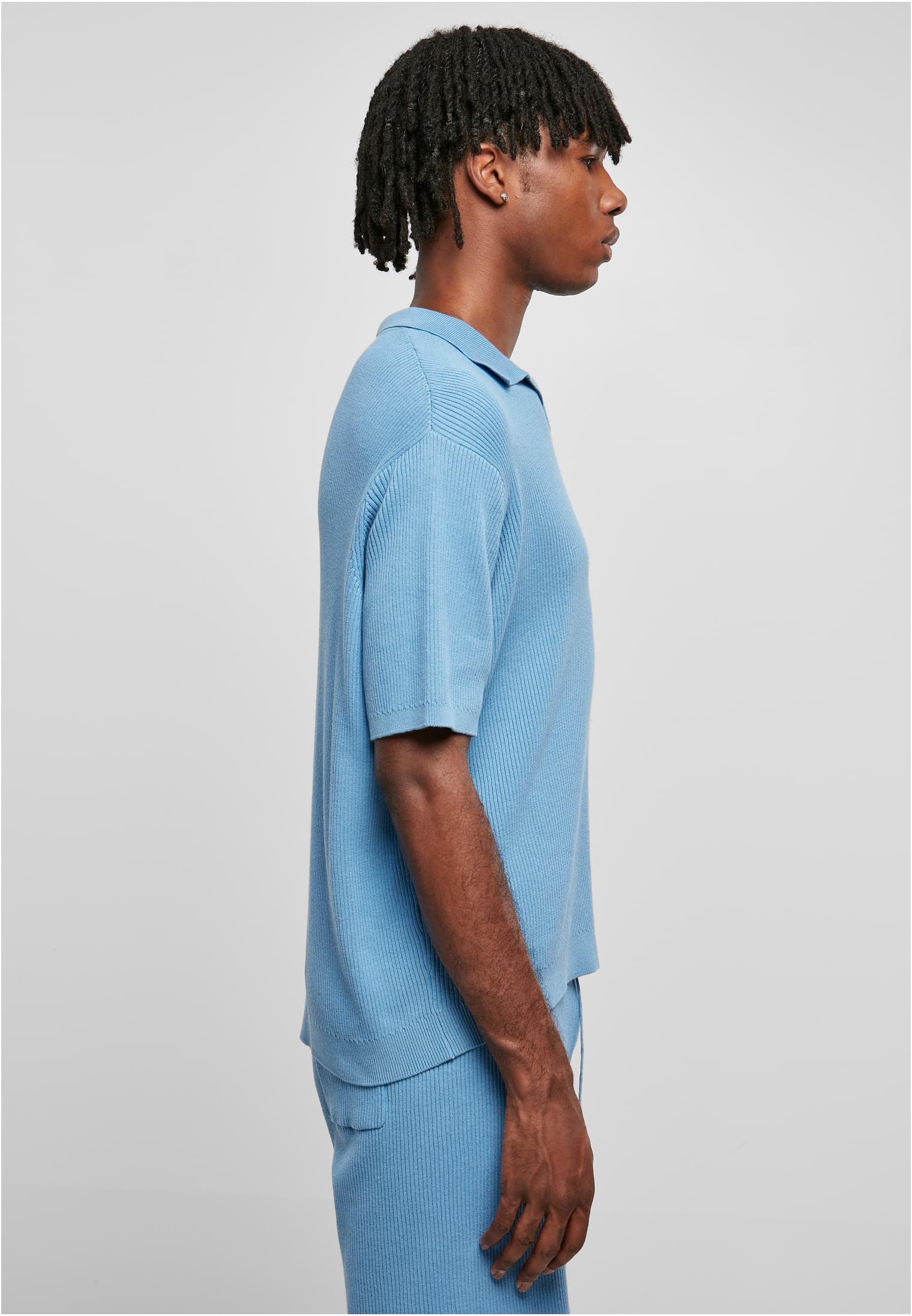 Ribbed Oversized Shirt | horizonblue