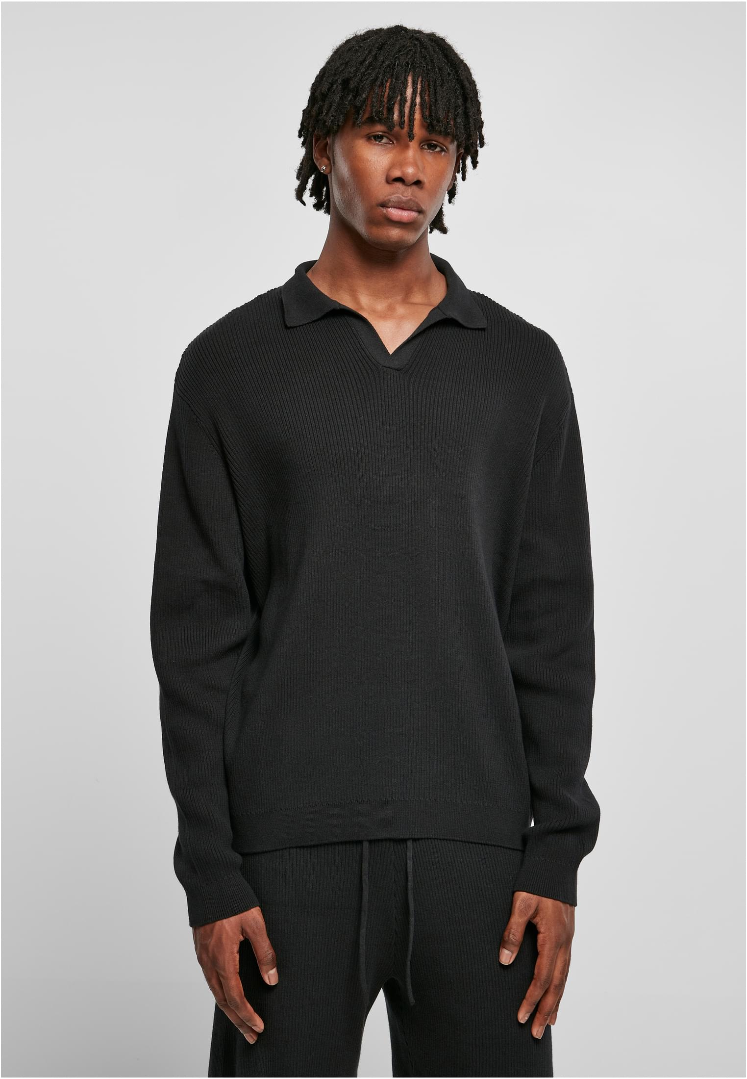 Ribbed Oversized Longsleeve | black