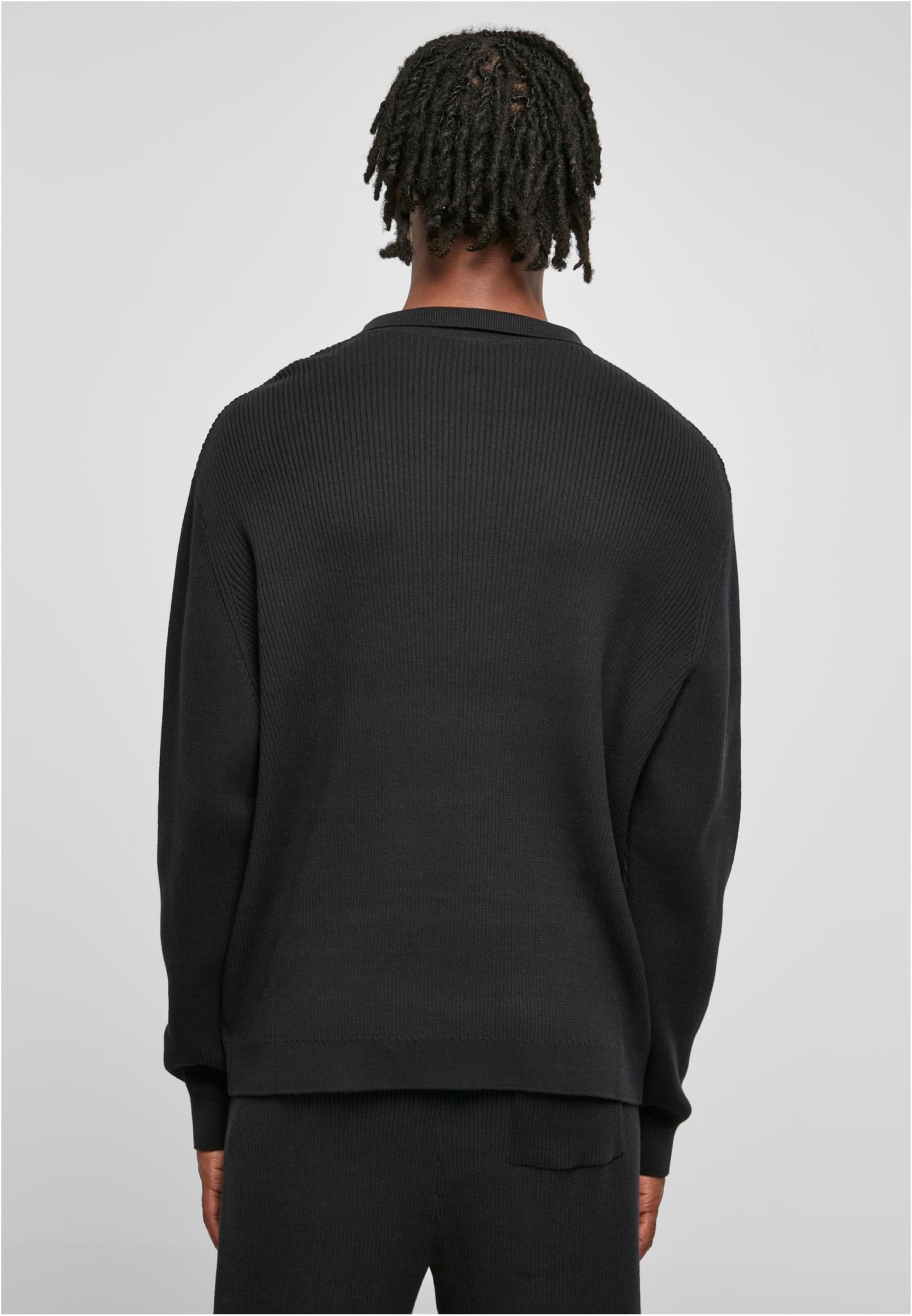 Ribbed Oversized Longsleeve | black