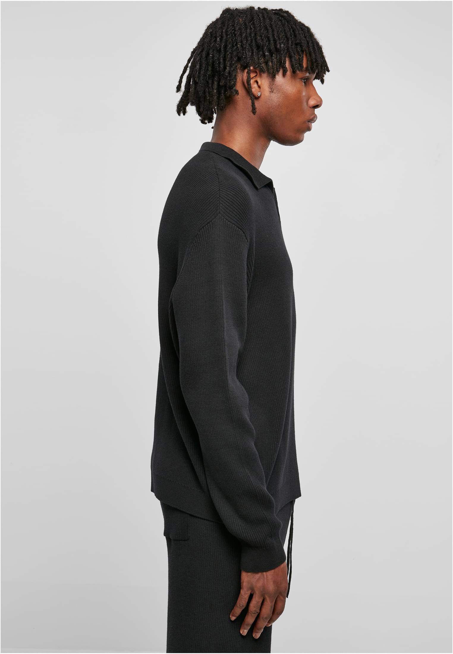 Ribbed Oversized Longsleeve | black