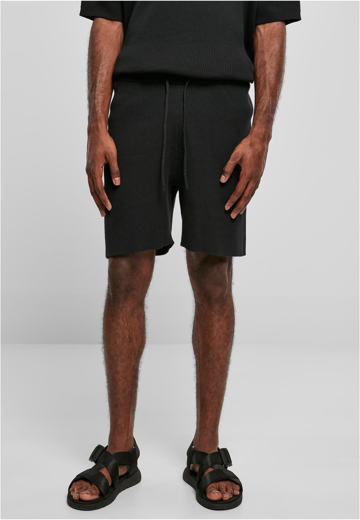 Ribbed Shorts | black