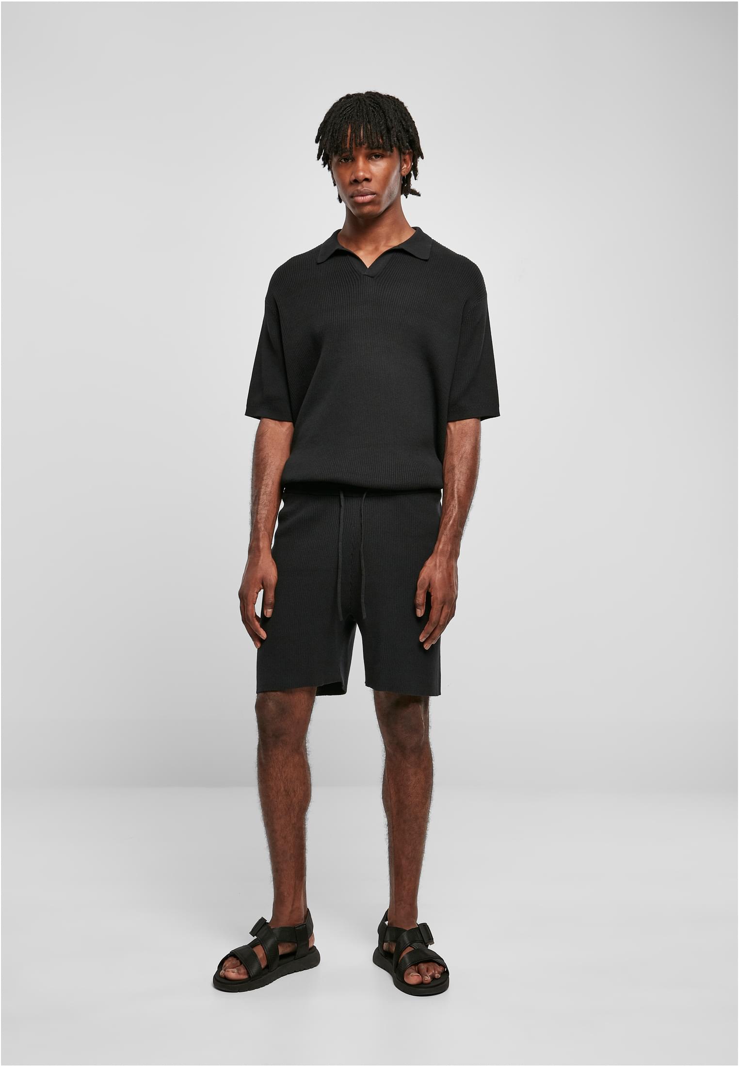 Ribbed Shorts | black