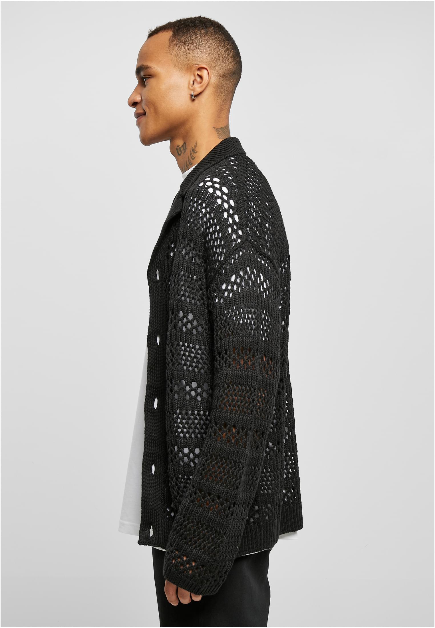 Crocheted Cardigan | black