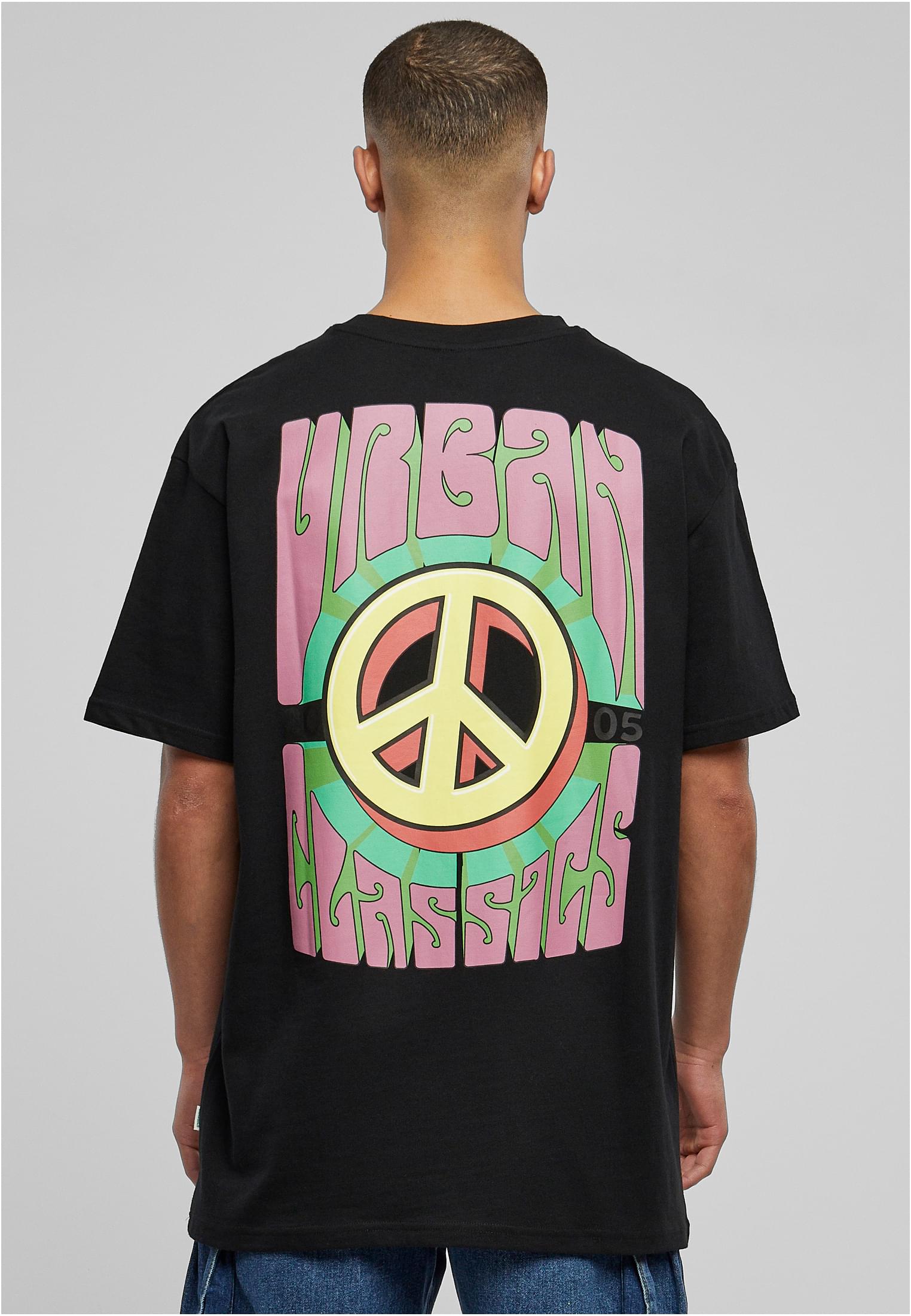 Organic Big Peace Tee | black