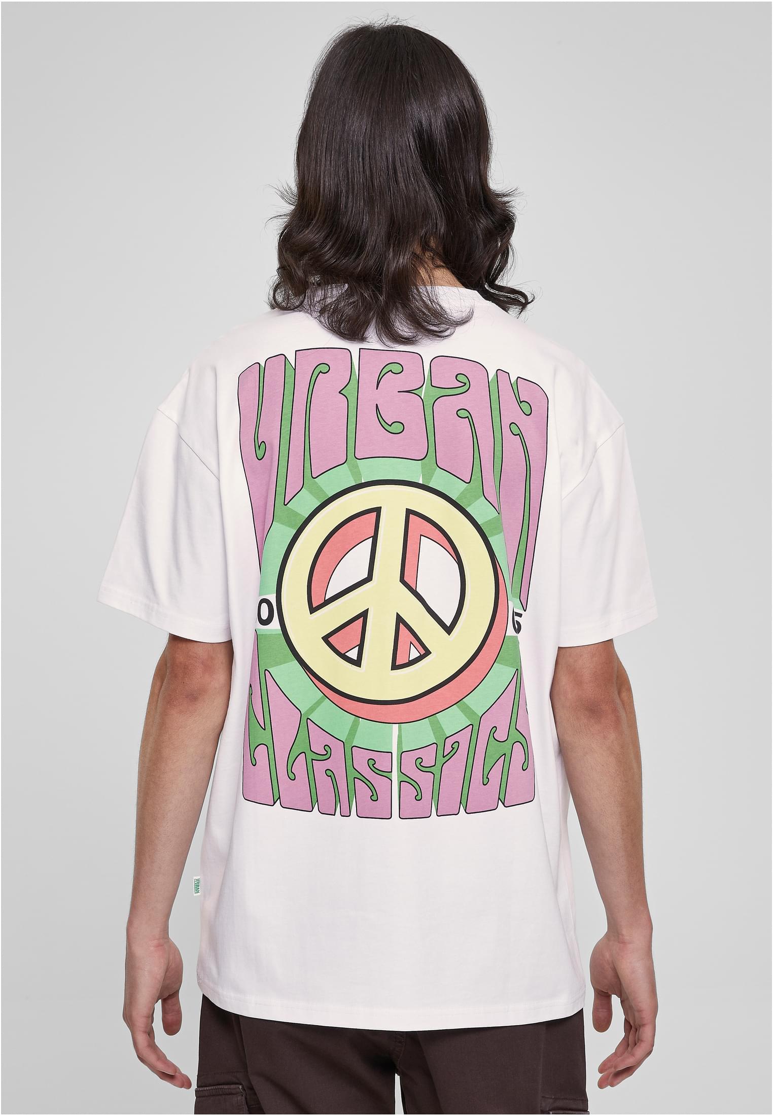 Organic Big Peace Tee | white