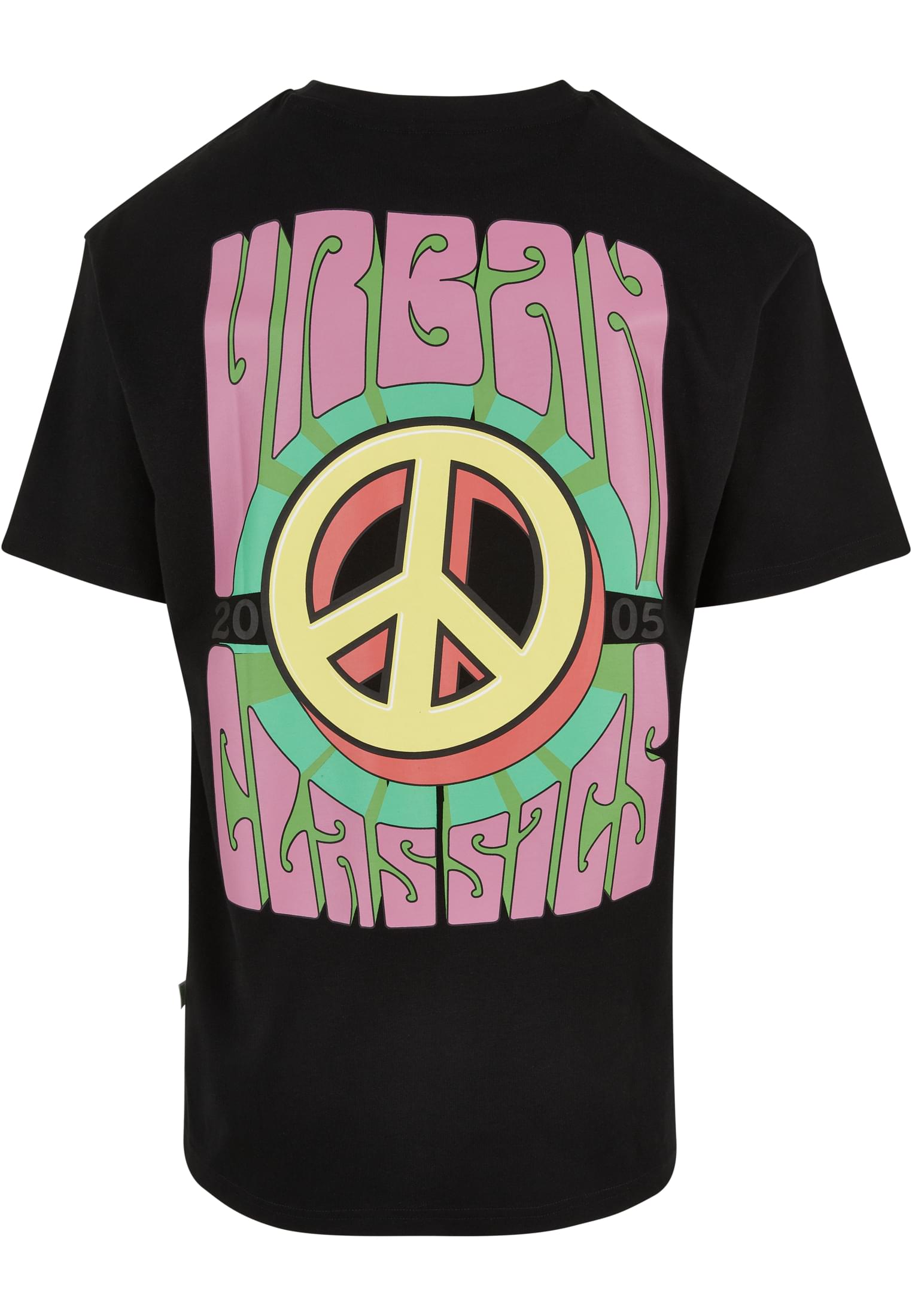 Organic Big Peace Tee | black