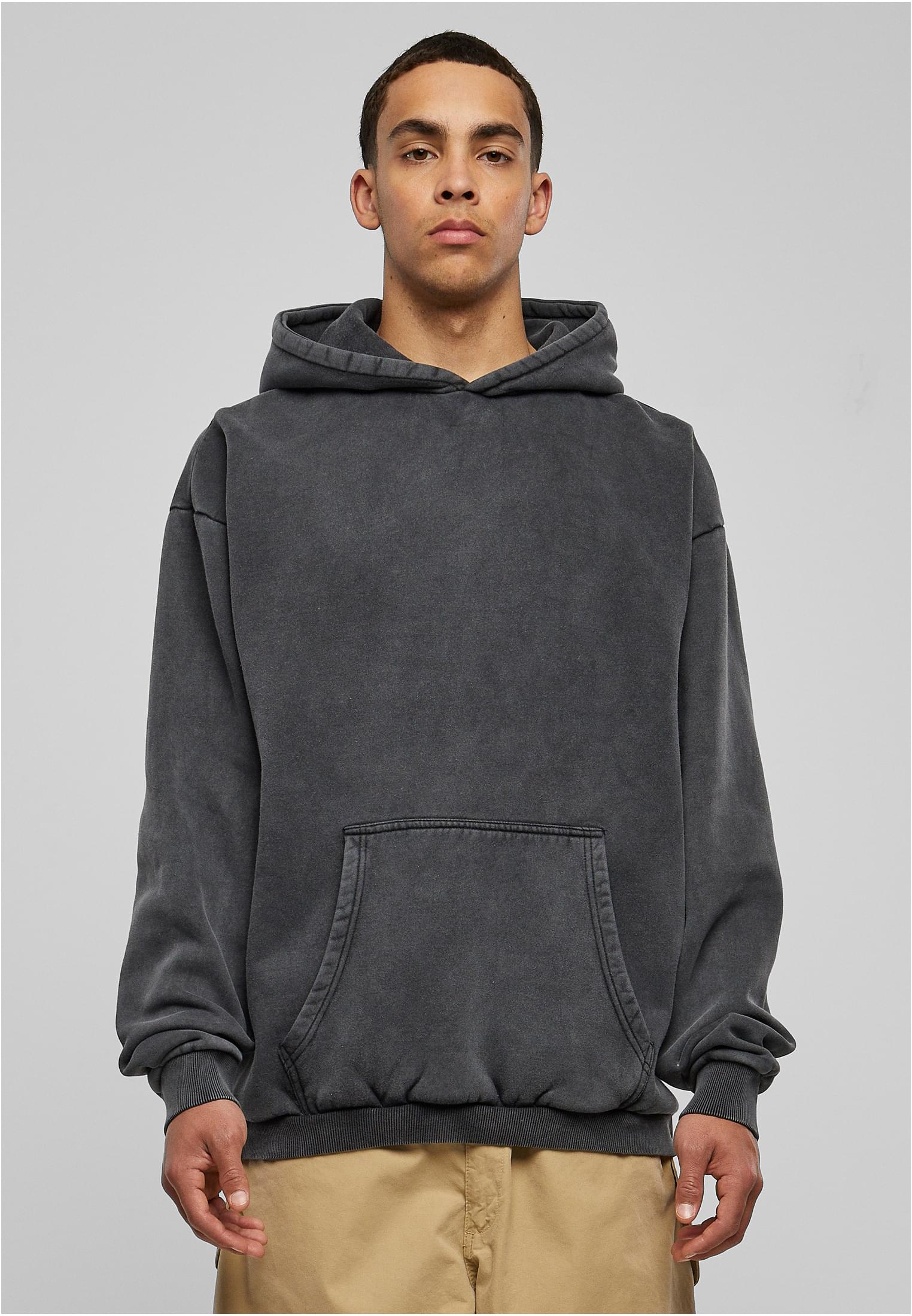 Stone Washed Hoody | black