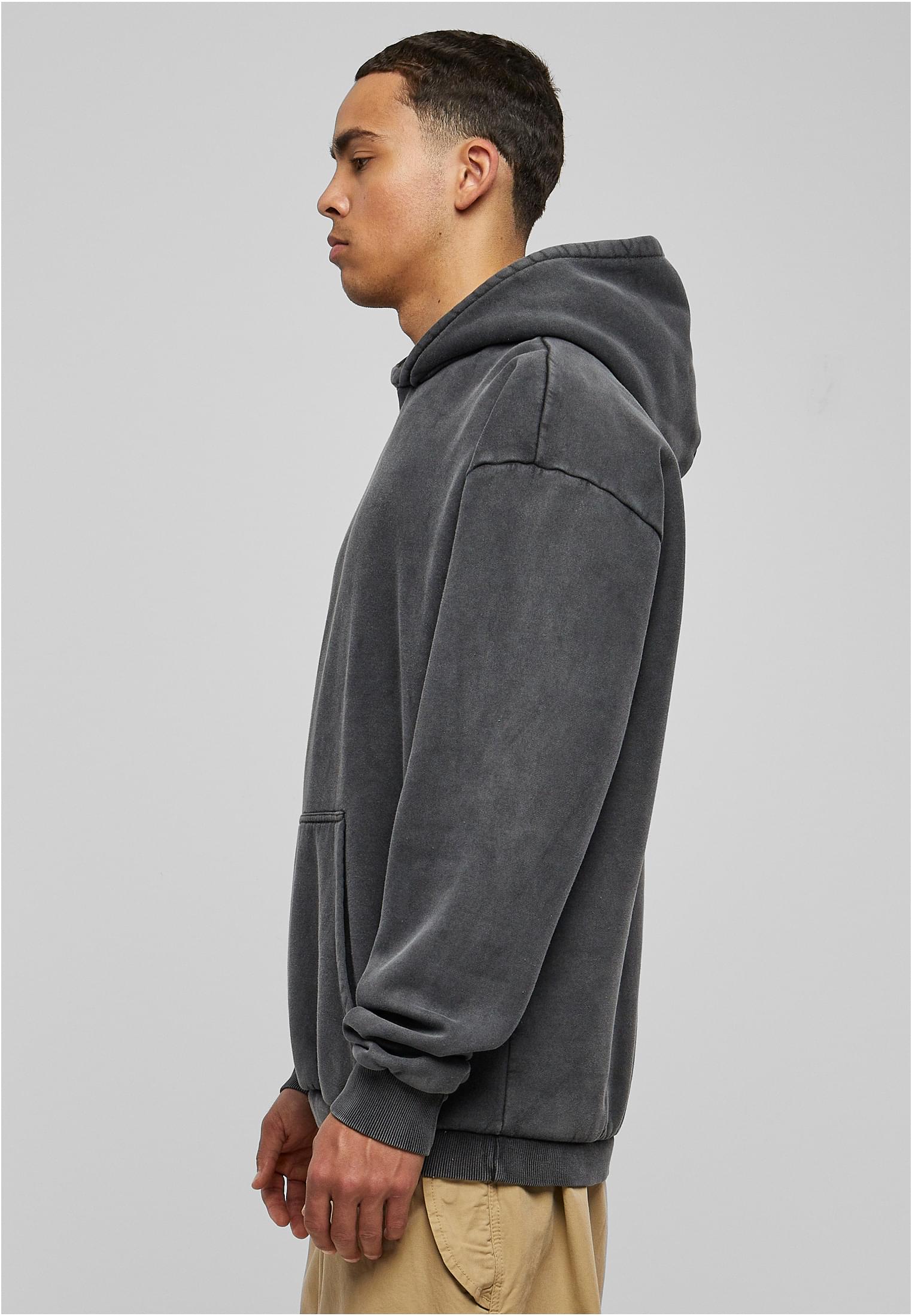 Stone Washed Hoody | black