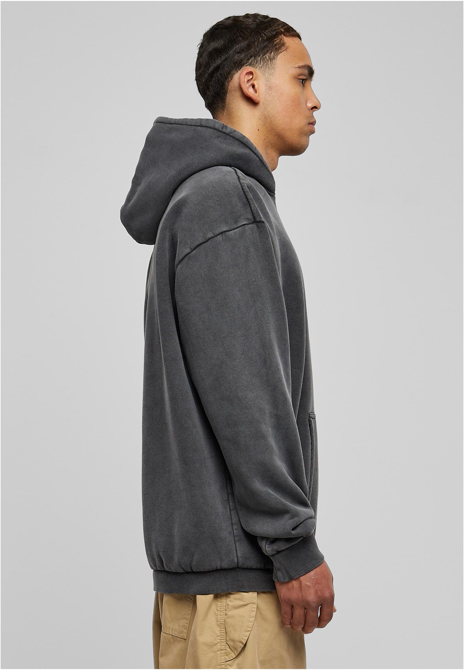 Stone Washed Hoody | black