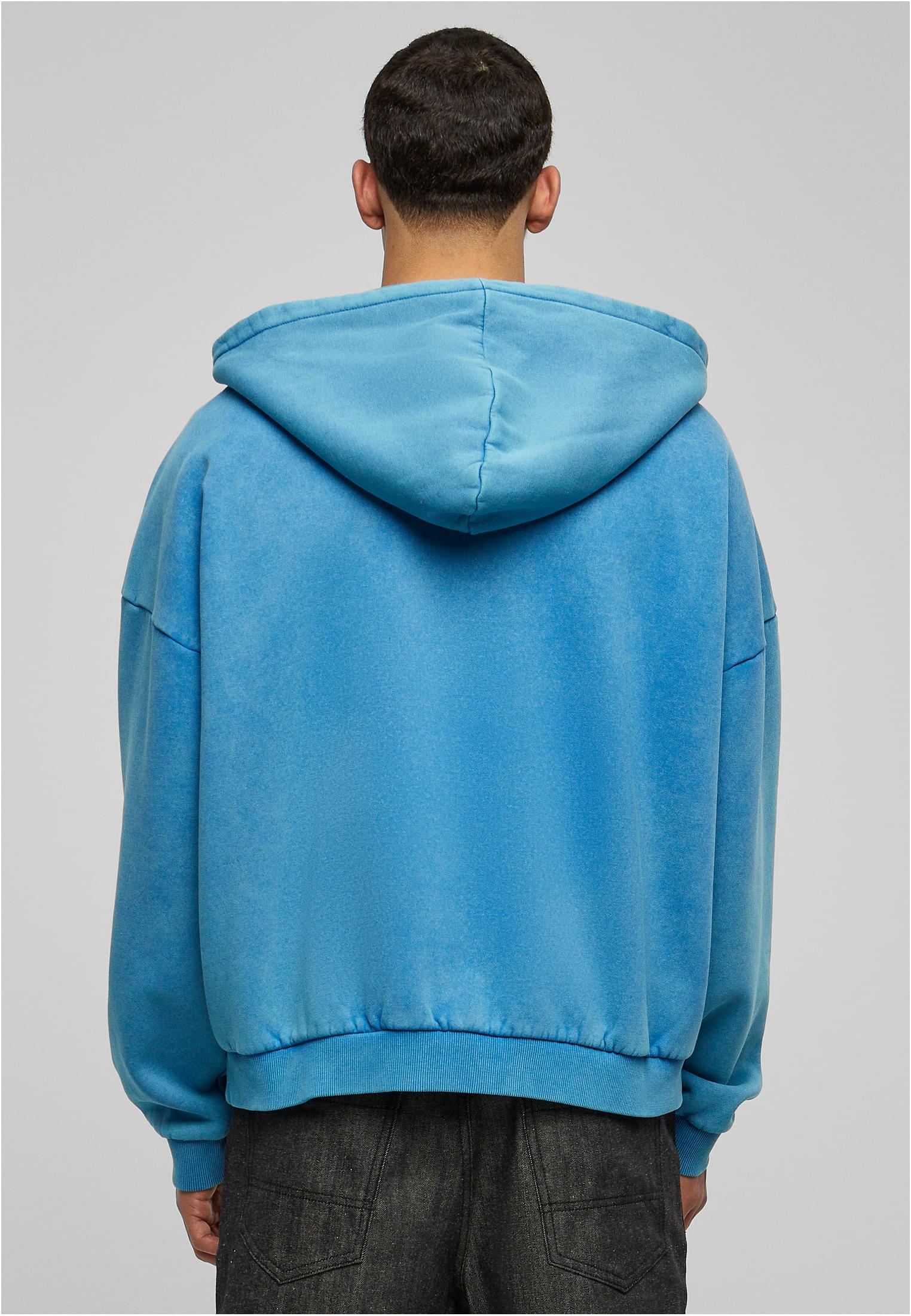 Heavy Stone Washed 90's Zip Hoodie | royal