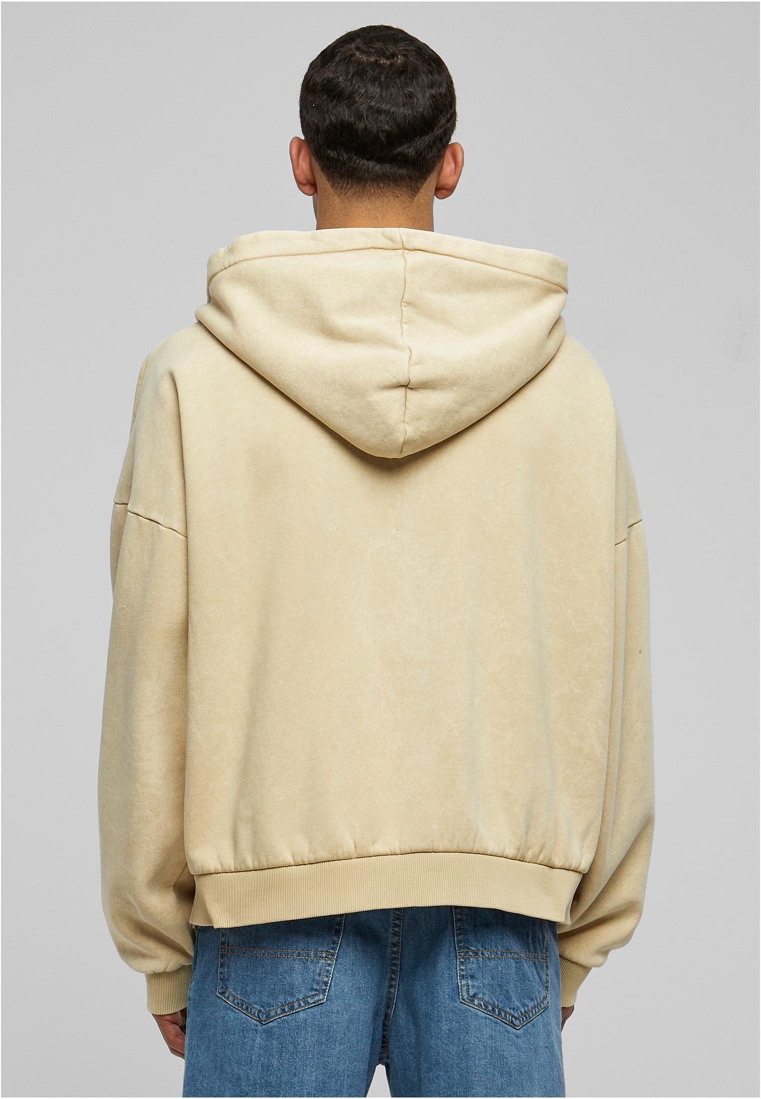 Heavy Stone Washed 90's Zip Hoodie | unionbeige