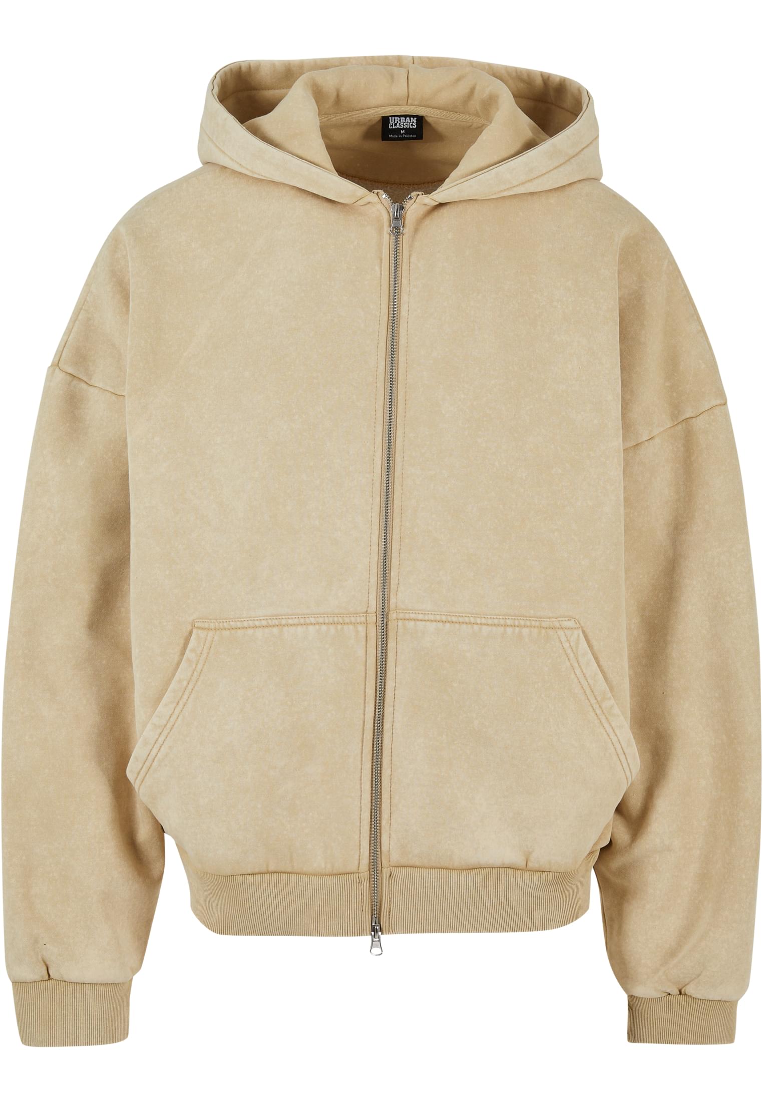 Heavy Stone Washed 90's Zip Hoodie | unionbeige