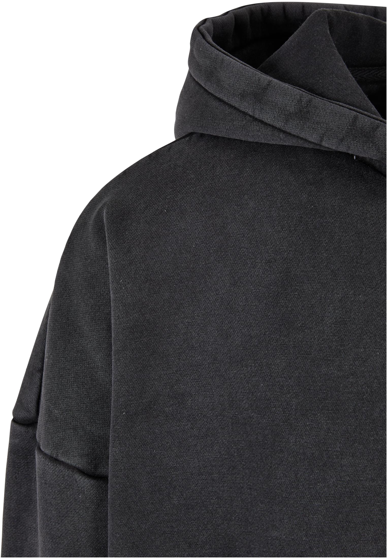 Heavy Stone Washed 90's Zip Hoodie | black