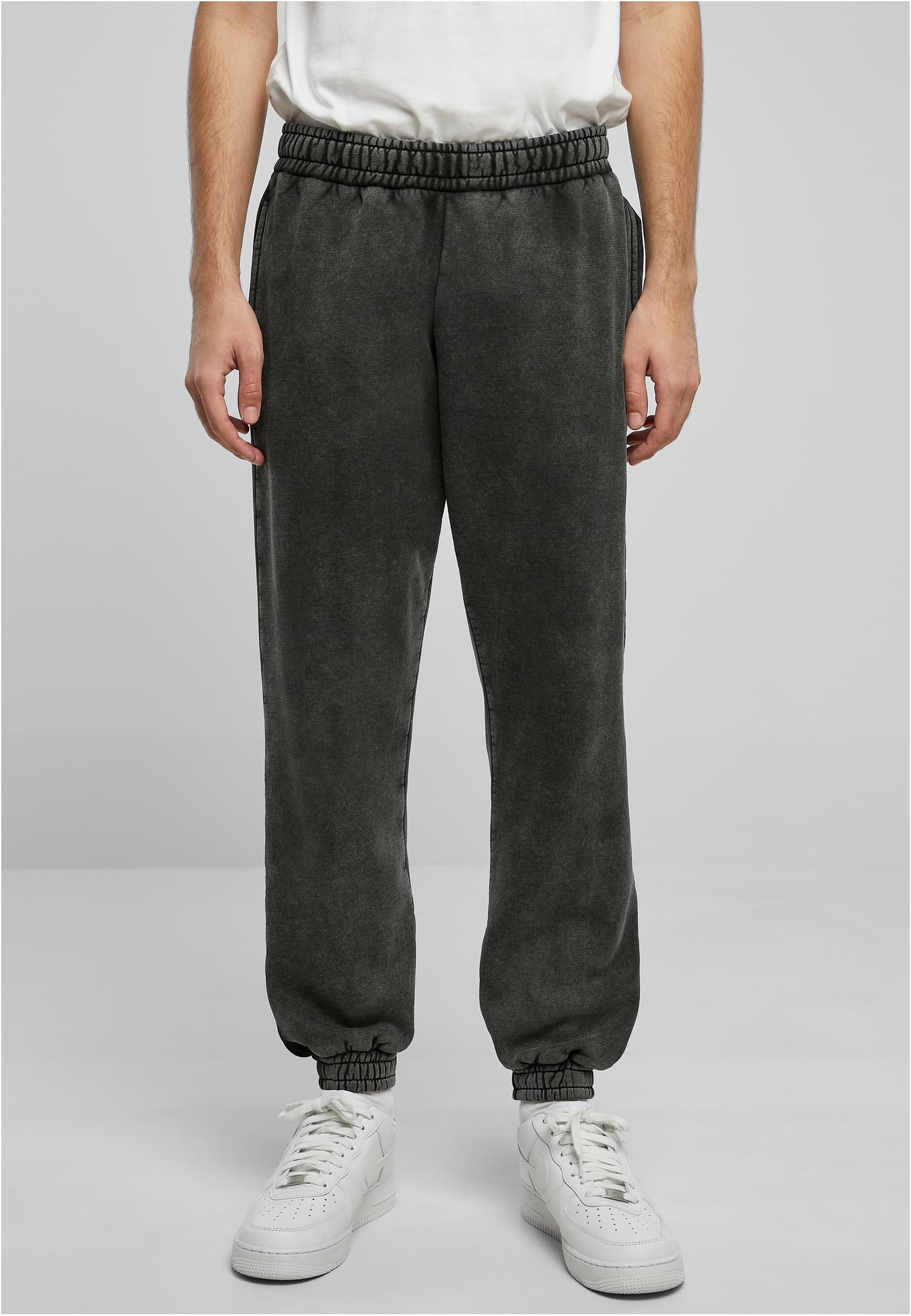 Heavy Stone Washed Sweatpants | black