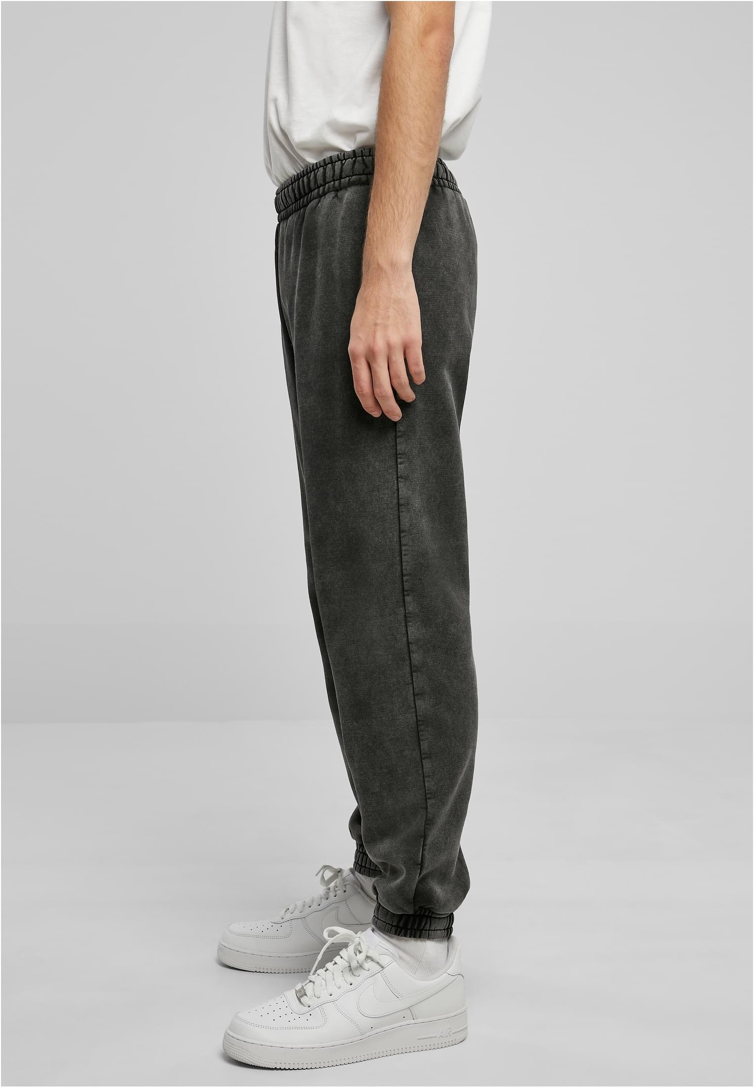 Heavy Stone Washed Sweatpants | black