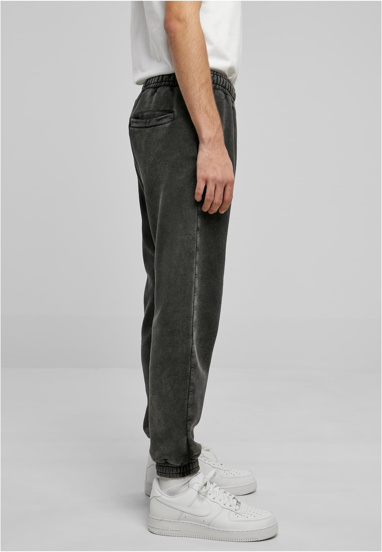 Heavy Stone Washed Sweatpants | black