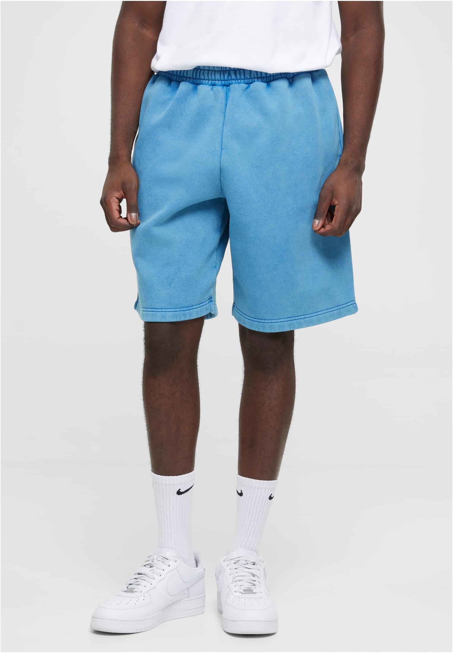 Heavy Stone Washed Sweat Shorts | royal