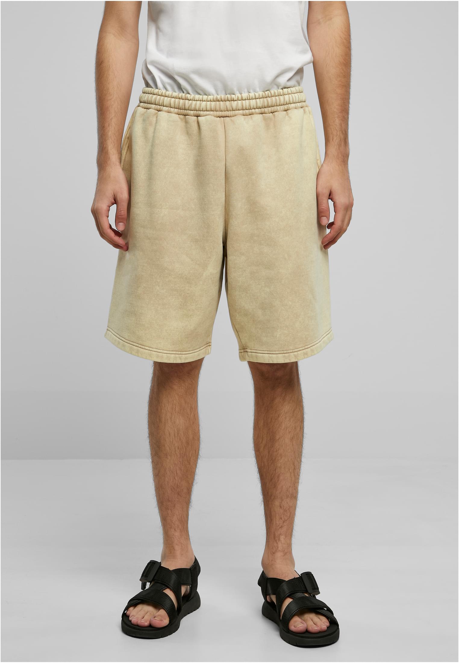 Heavy Stone Washed Sweat Shorts | unionbeige