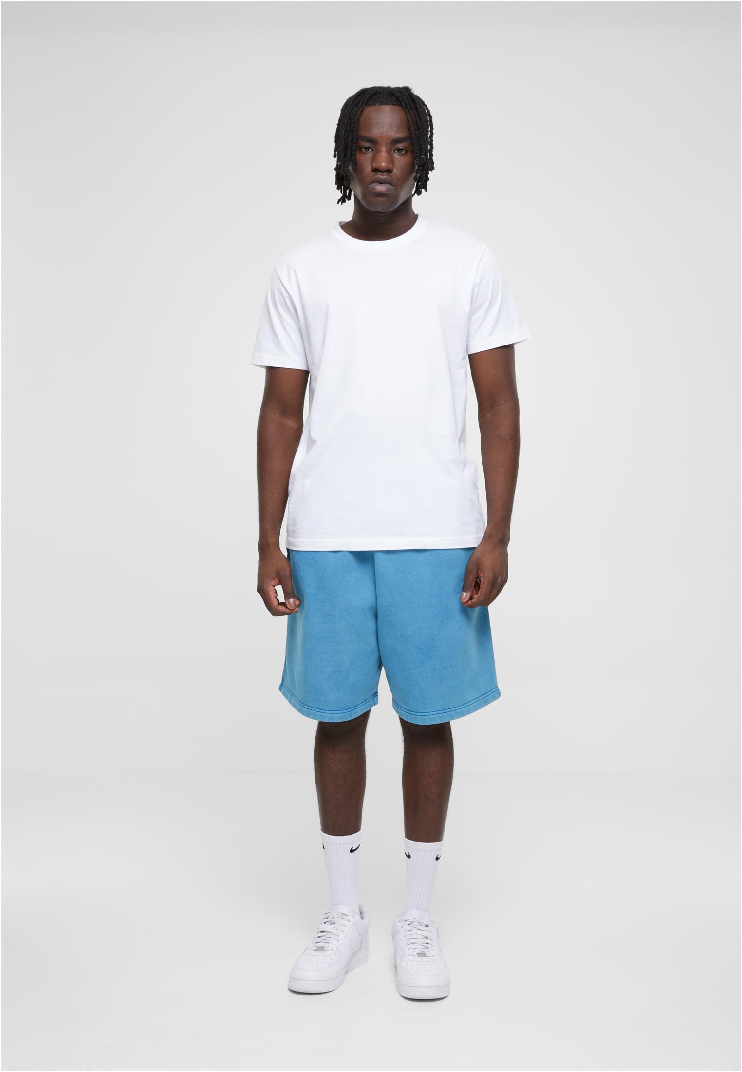 Heavy Stone Washed Sweat Shorts | royal